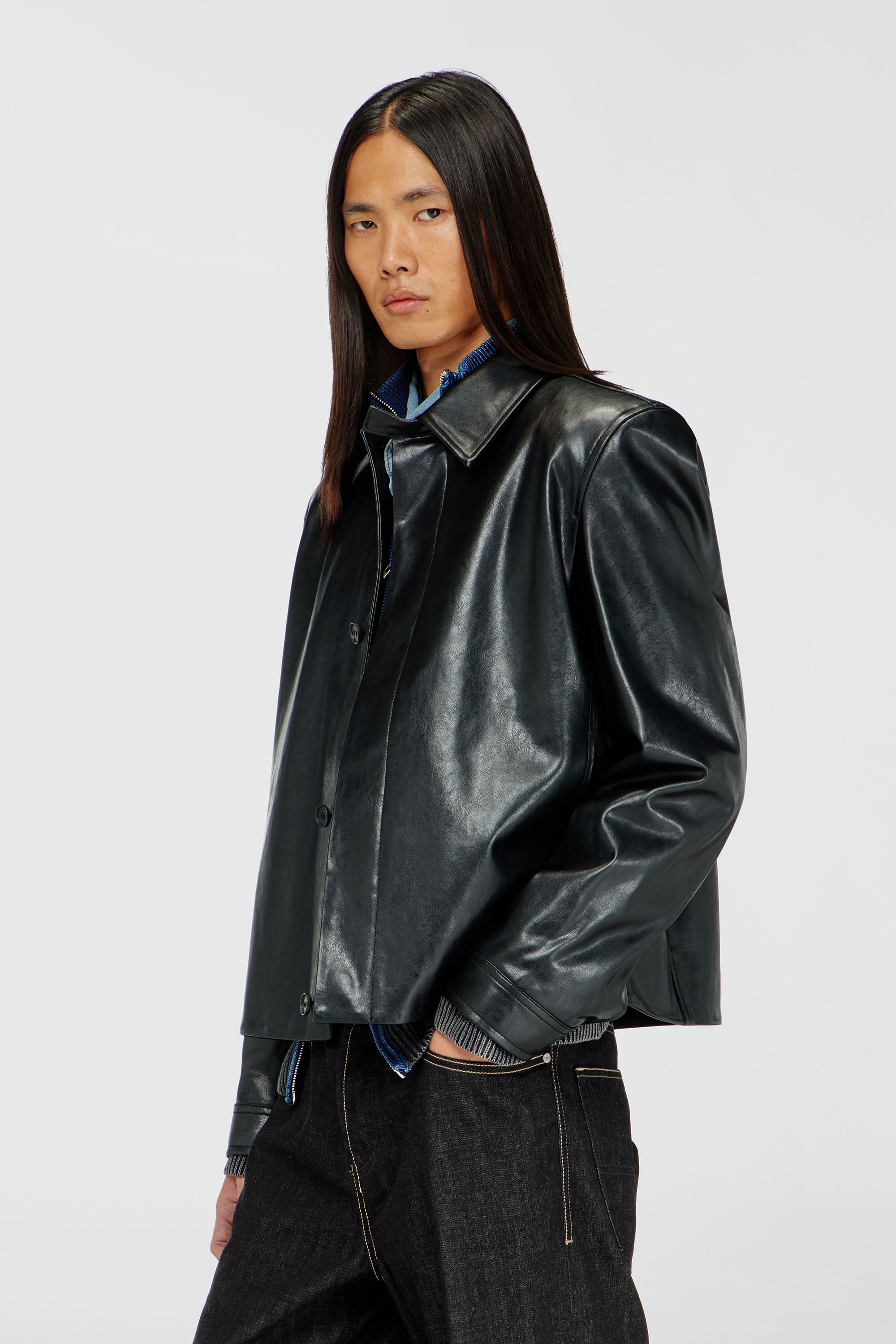 Diesel - L-HAUSTY-DGBX, Chaqueta coach elegante Hombre in Negro - 1