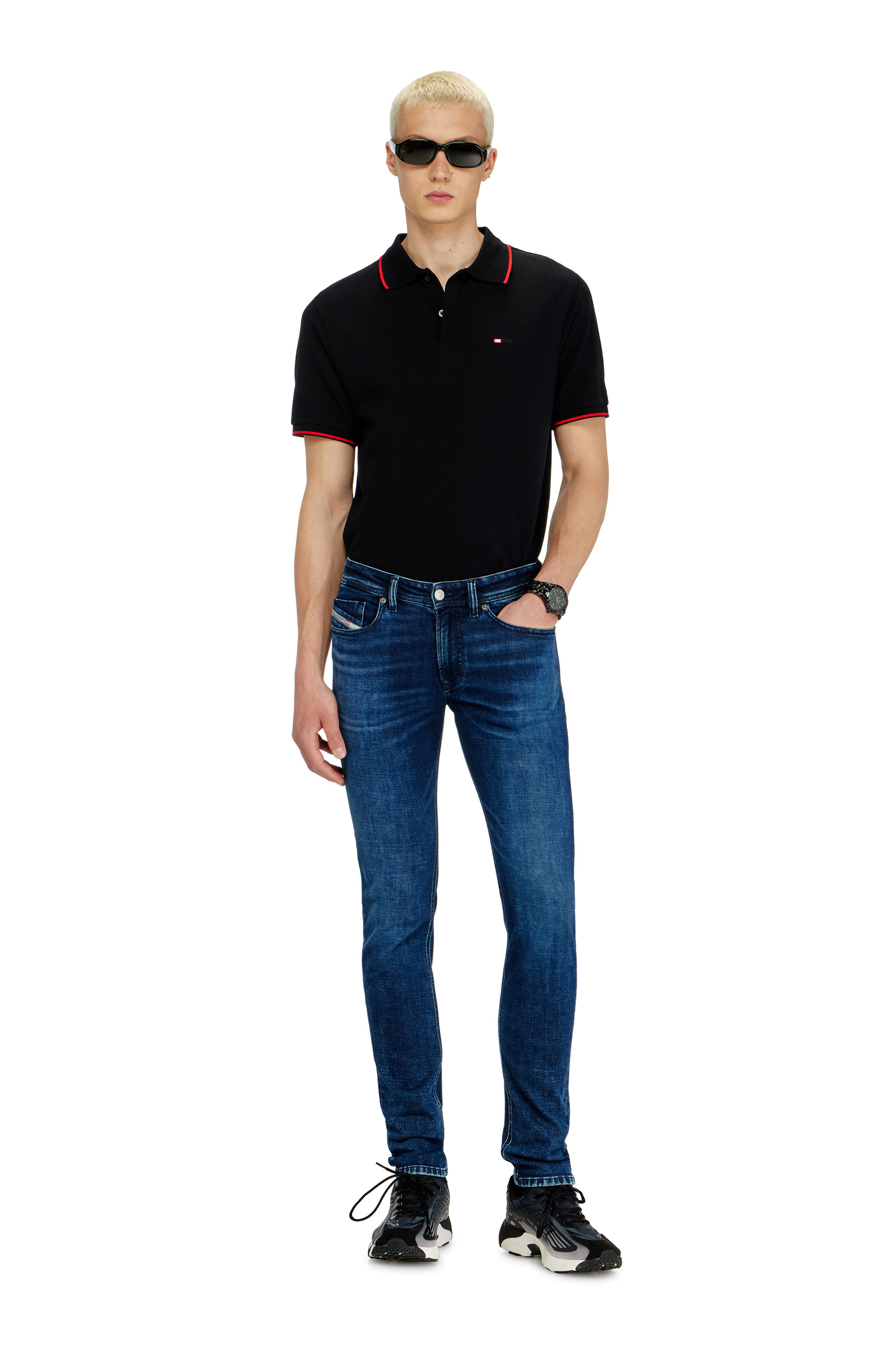 Diesel - Skinny Jeans 1979 Sleenker 0KBBD Hombre, Azul Oscuro - 2