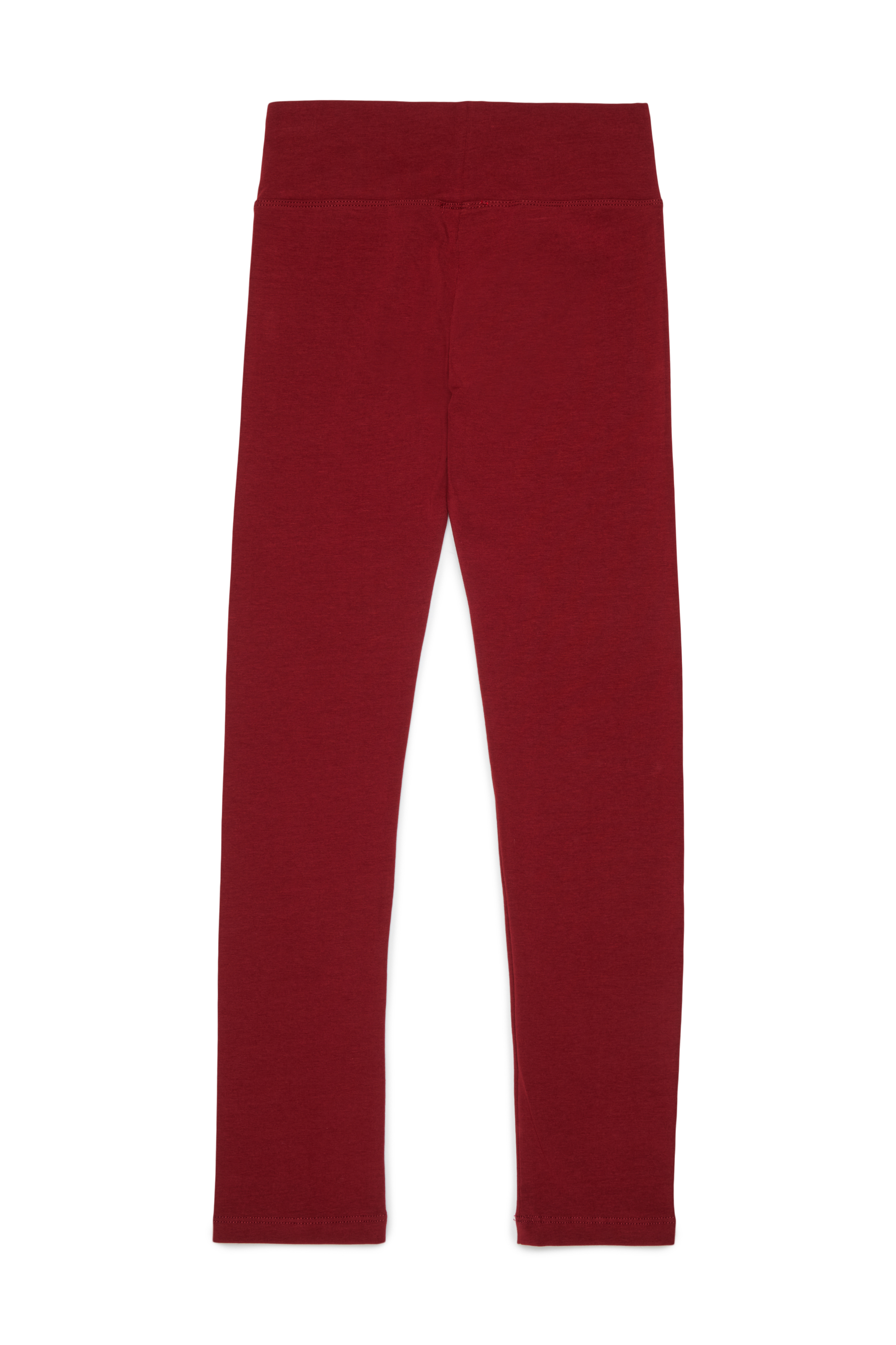 Diesel - PCEFY, Leggings de algod&oacute;n con logo recortado Mujer in Rojo - 2