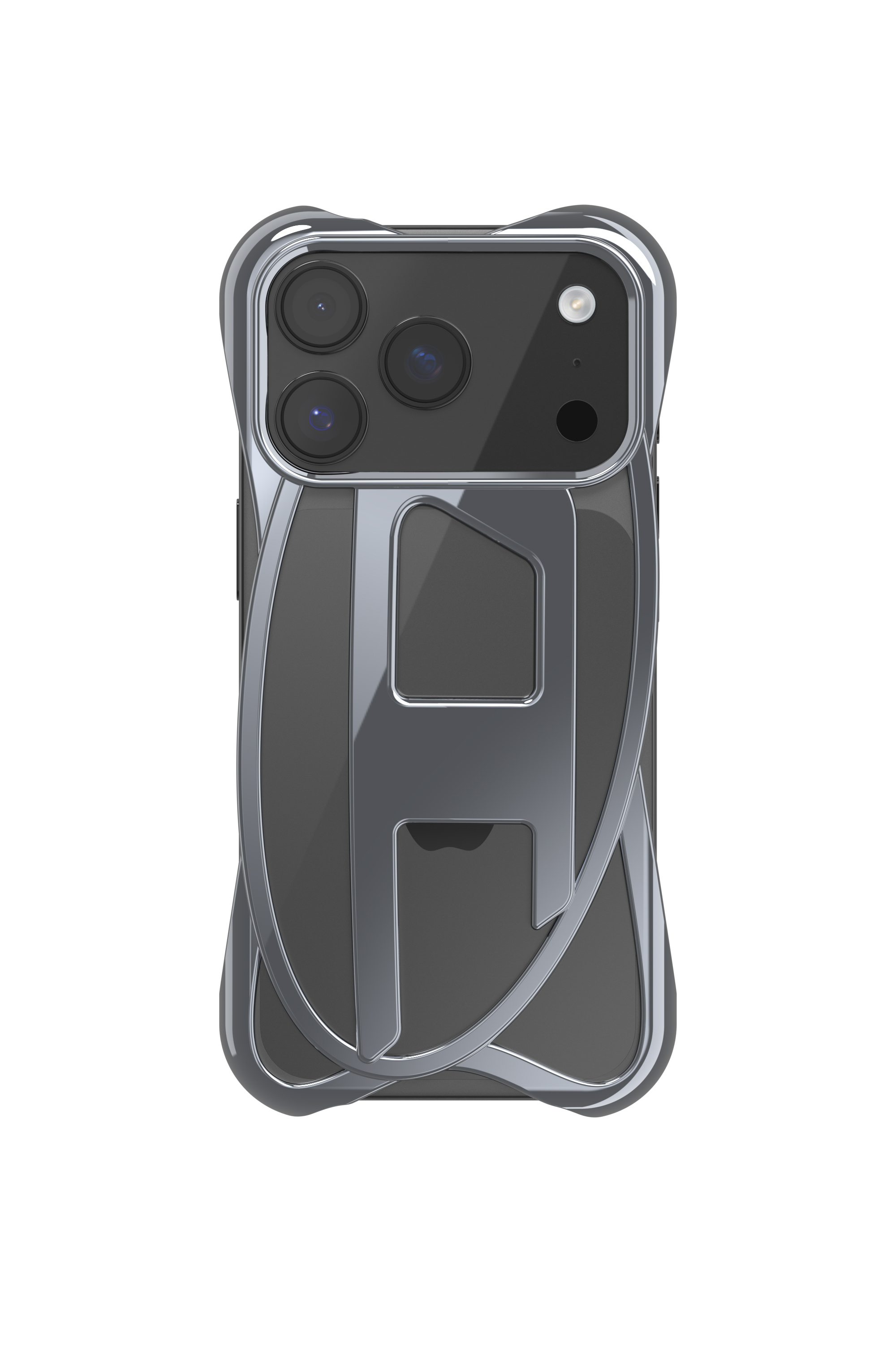 Diesel - 60445  D FRAME CASE, Unisex's Caged D glossy case for iPhone 17 Pro in Dark grey - 2