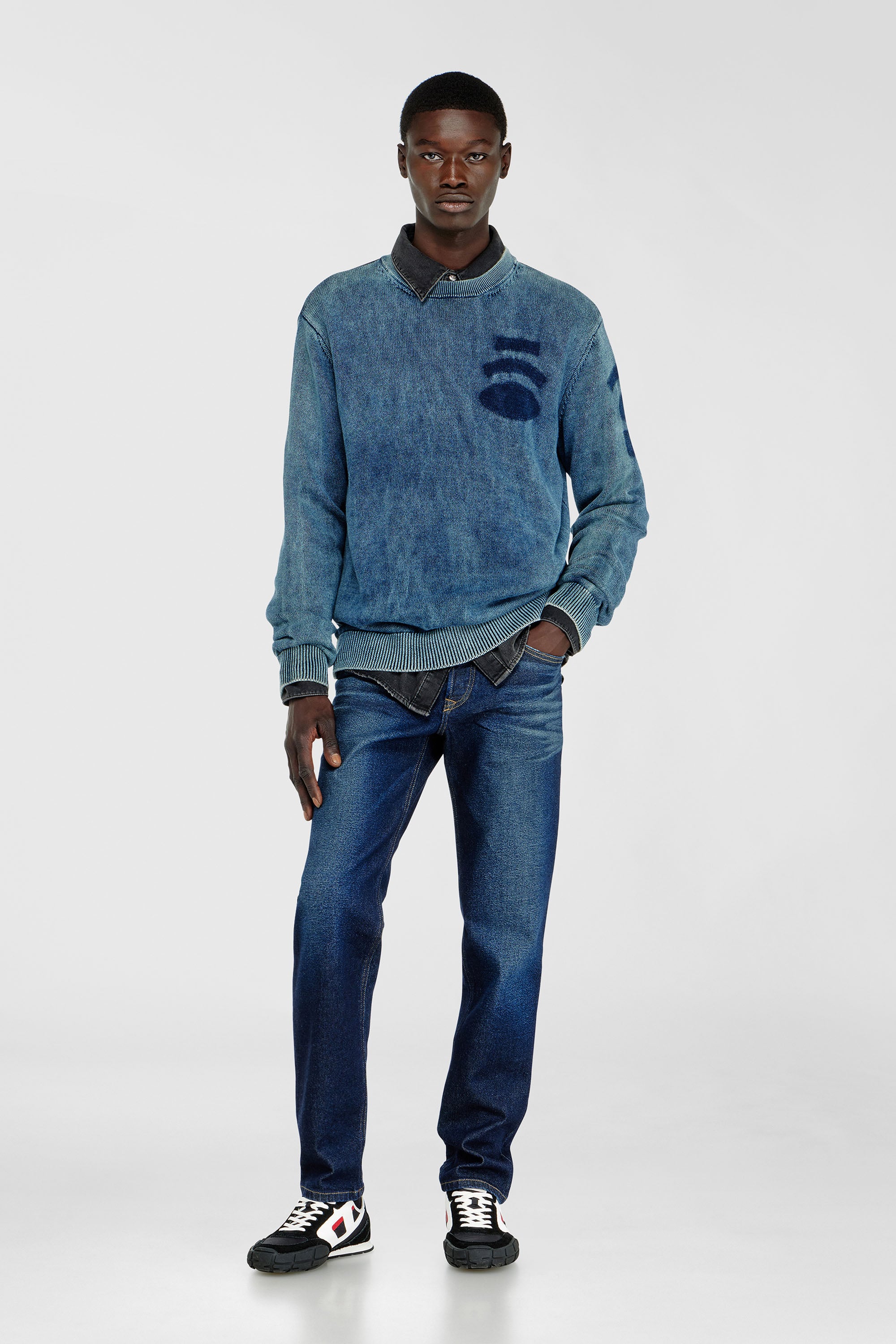 Diesel - Regular Jeans 2023 D-Finitive 0KBBV Hombre, Azul Oscuro - 1