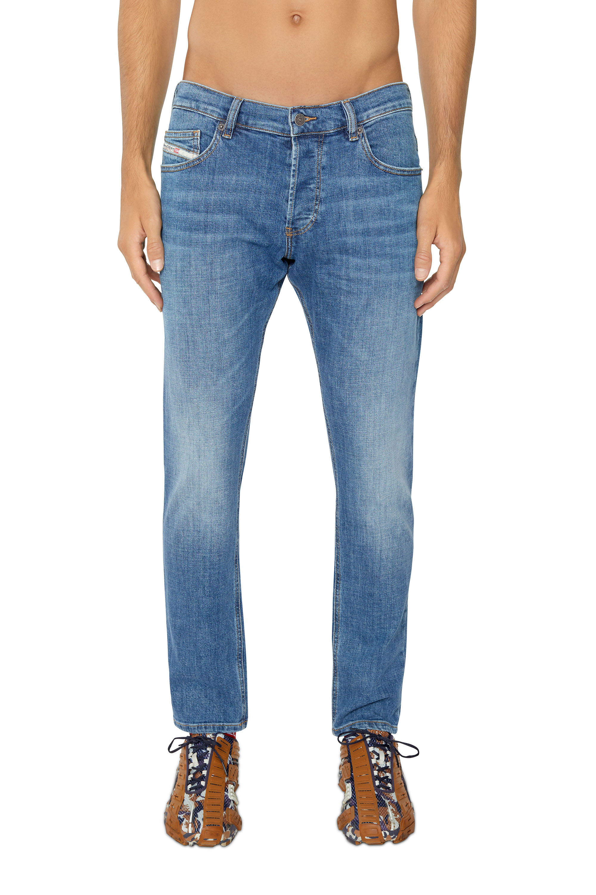 Diesel - D-Luster 0IHAT Slim Jeans, Azul medio - Image 1