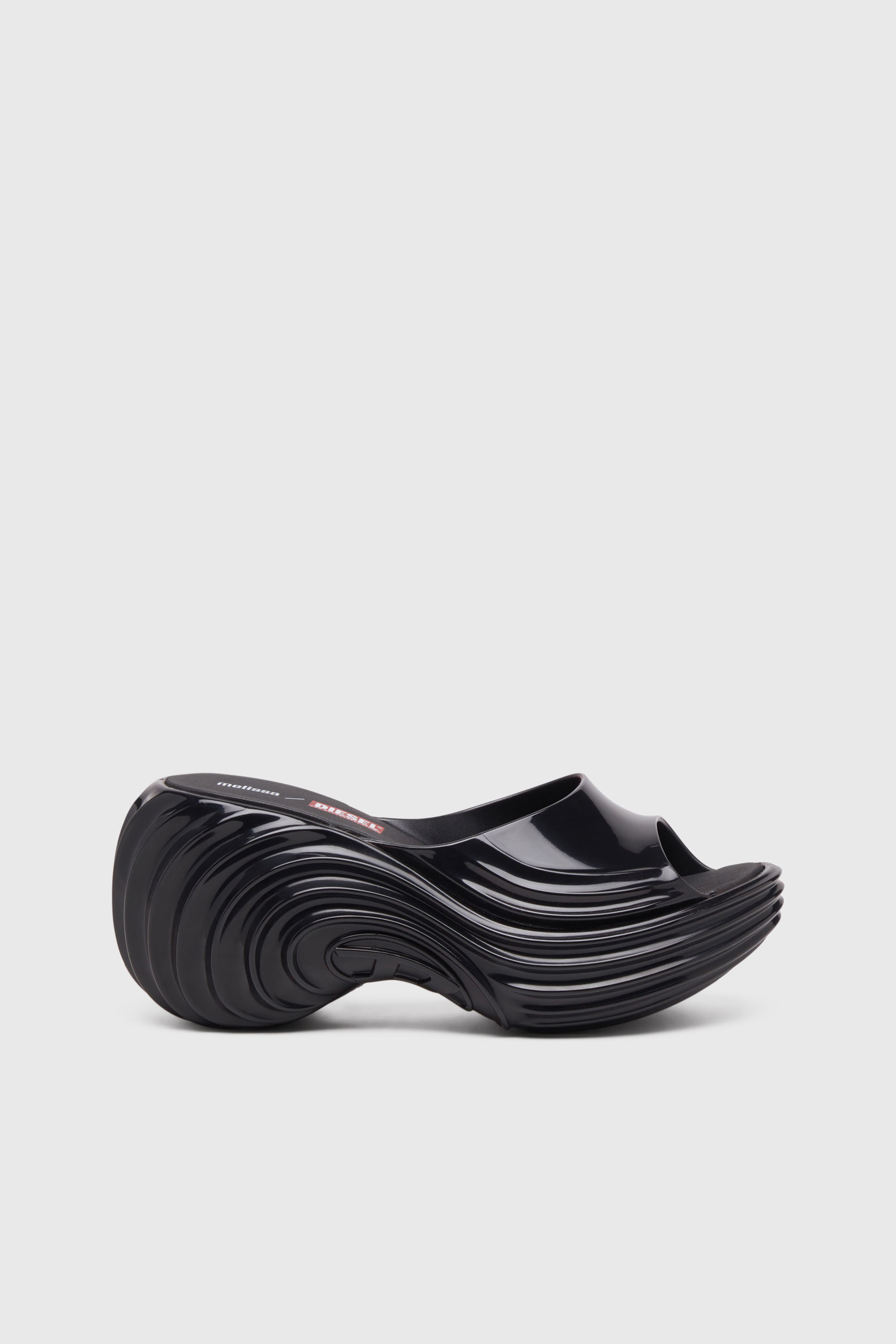 Diesel - MELISSA QUANTUM PLATFORM, Zueco de plataforma en Melflex&reg; Mujer in Negro - 1