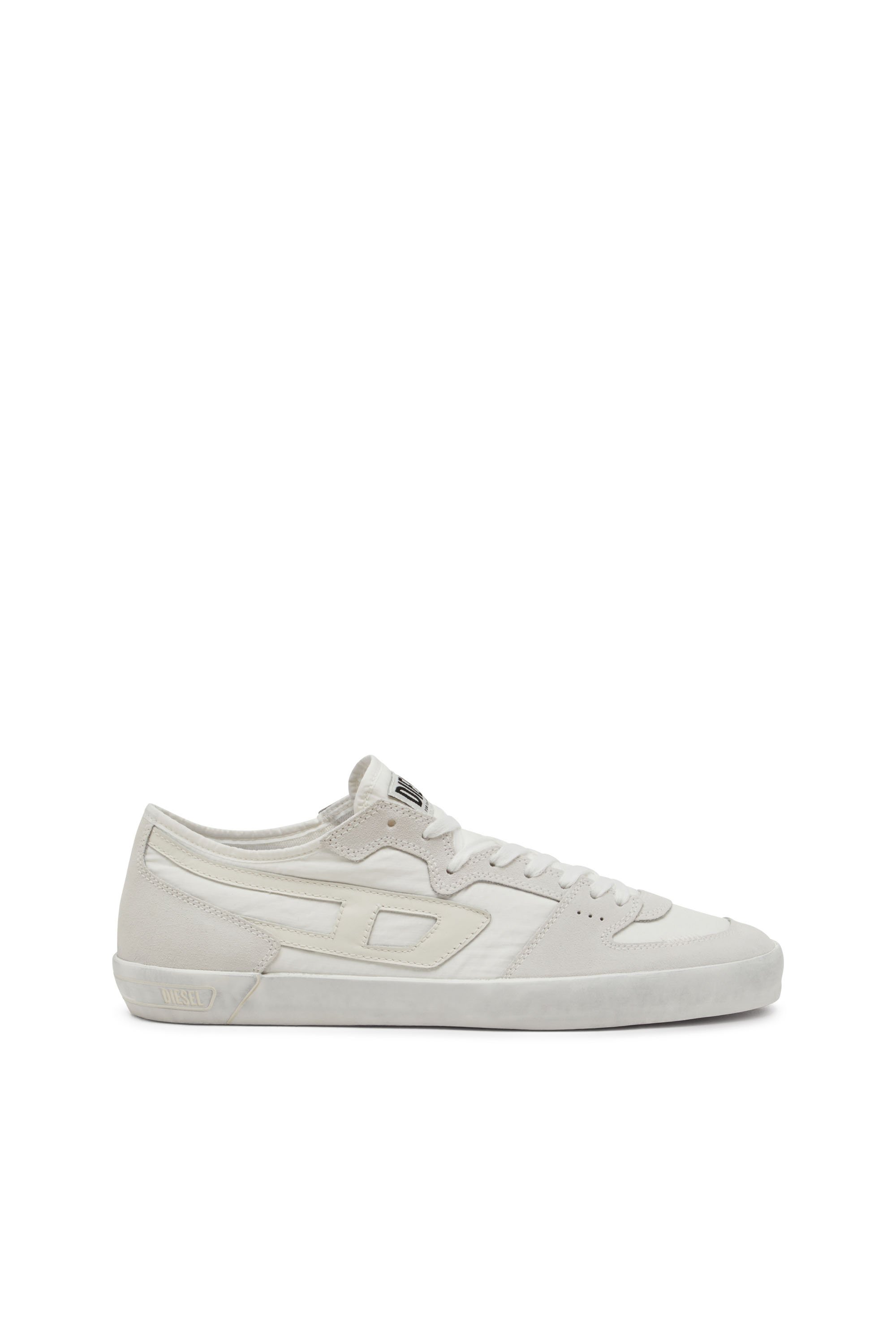 Diesel - S-LEROJI D-1 LOW, Deportivas de ripstop acolchado y gamuza Hombre in Blanco - 1