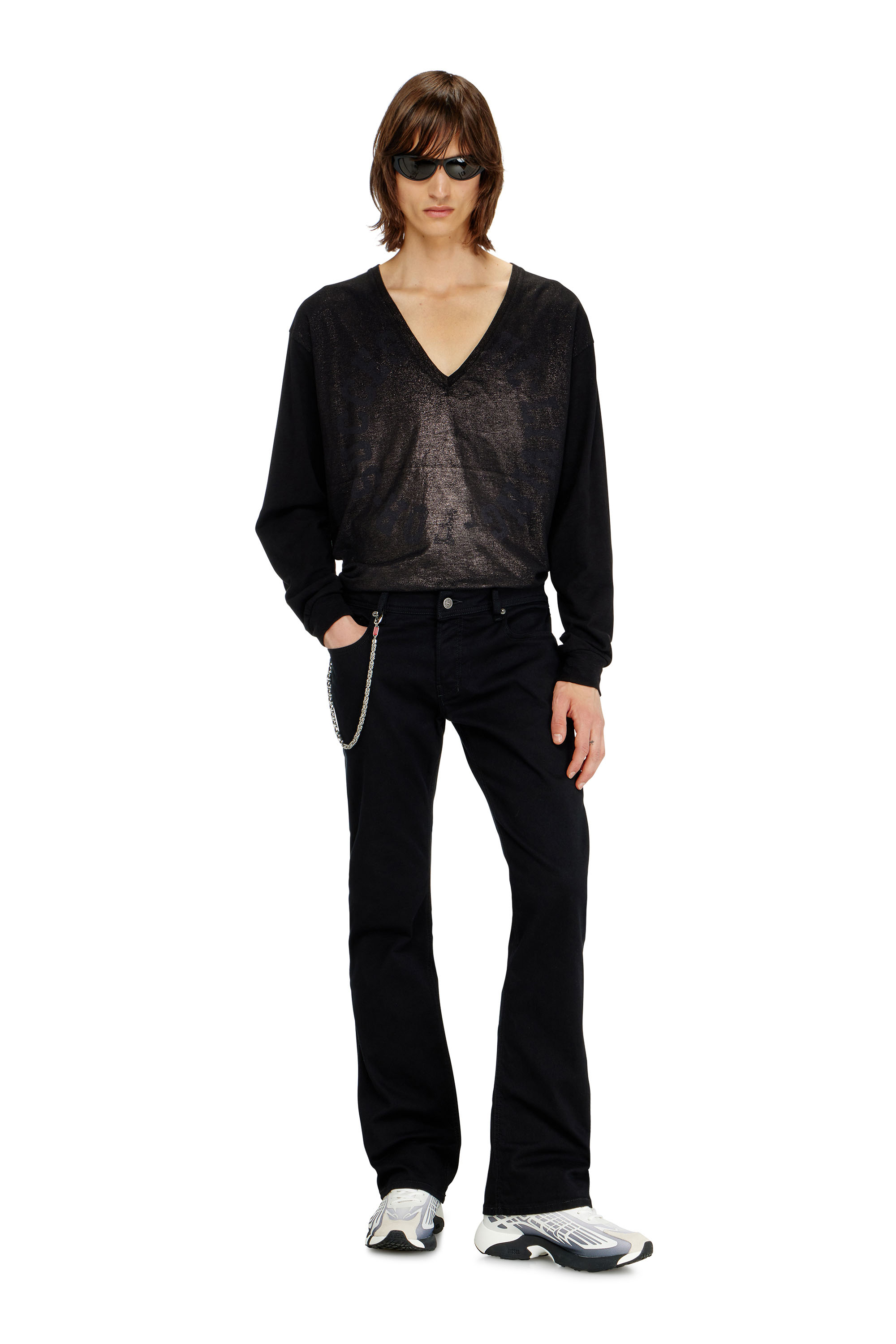 Diesel - Bootcut Jeans 2007 Zatiny 0688H Hombre, Negro/Gris oscuro - 2