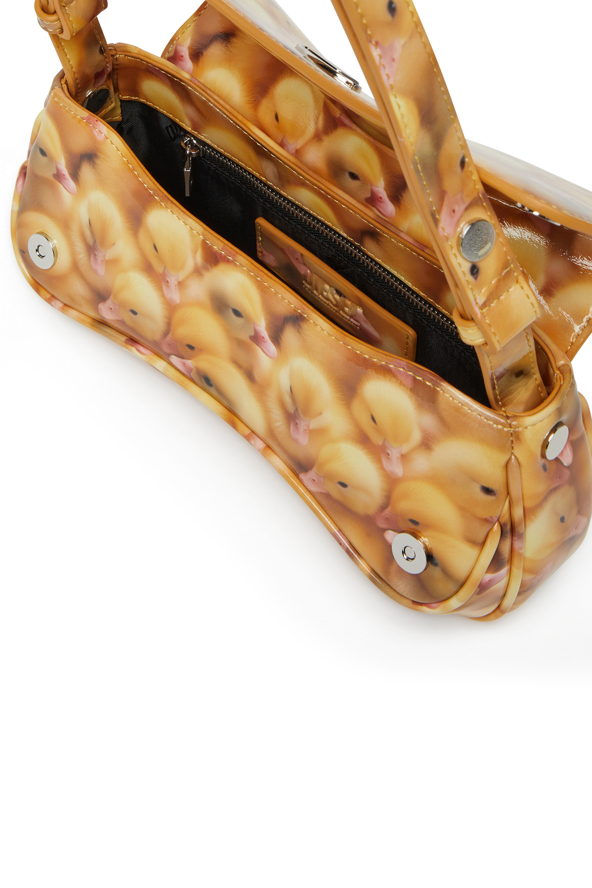Diesel - PLAY CLUTCH, Play-Clutch brillante con estampado Mujer in Amarillo - 4