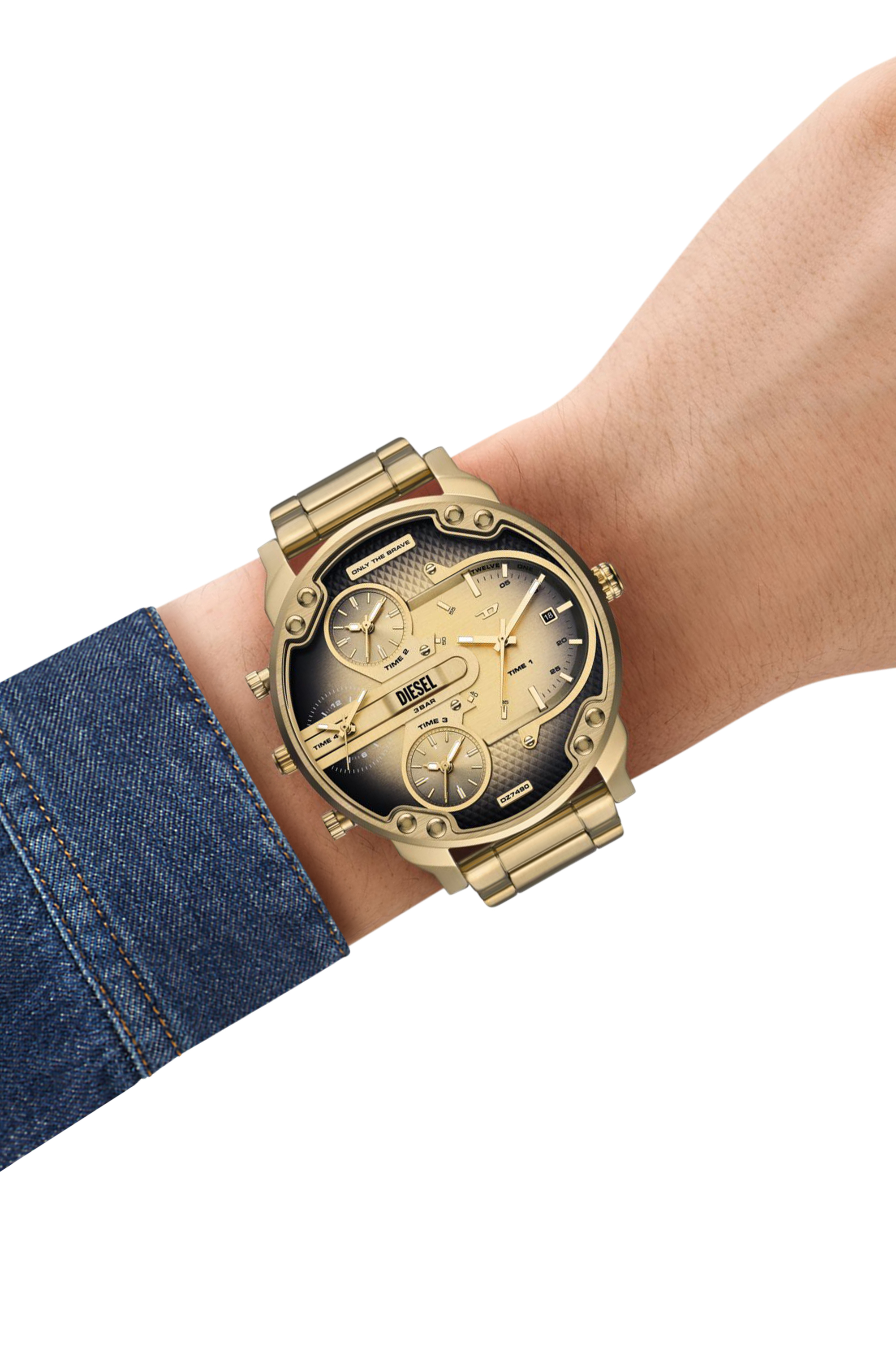 Diesel - DZ7490 WATCH, Reloj Mr. Daddy Slim de acero inoxidable Hombre in Dorado - 4