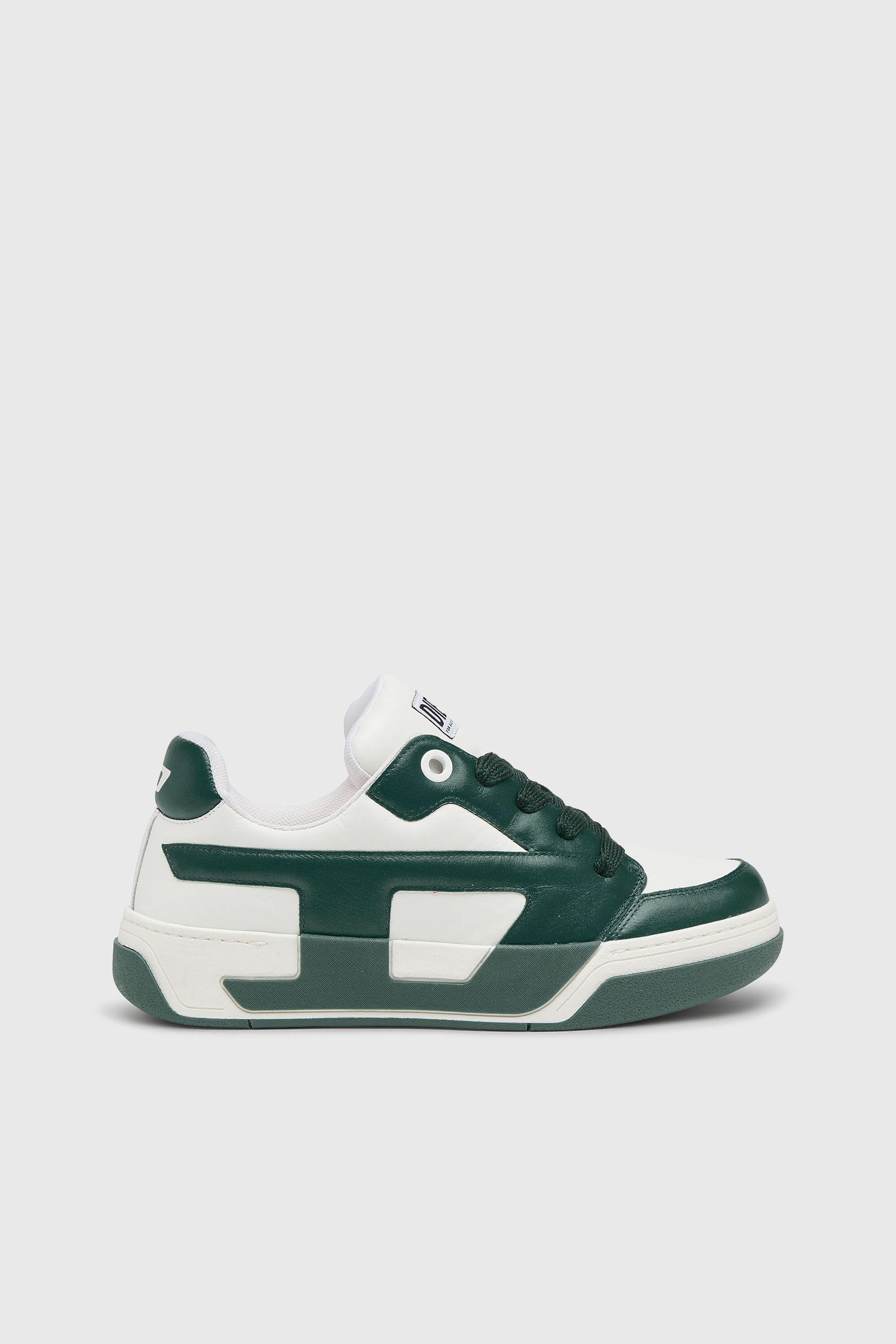 Diesel - S-D-OLLIE LOW, D-Ollie -Zapatillas en cuero de bloques de color Hombre in Blanco - 1