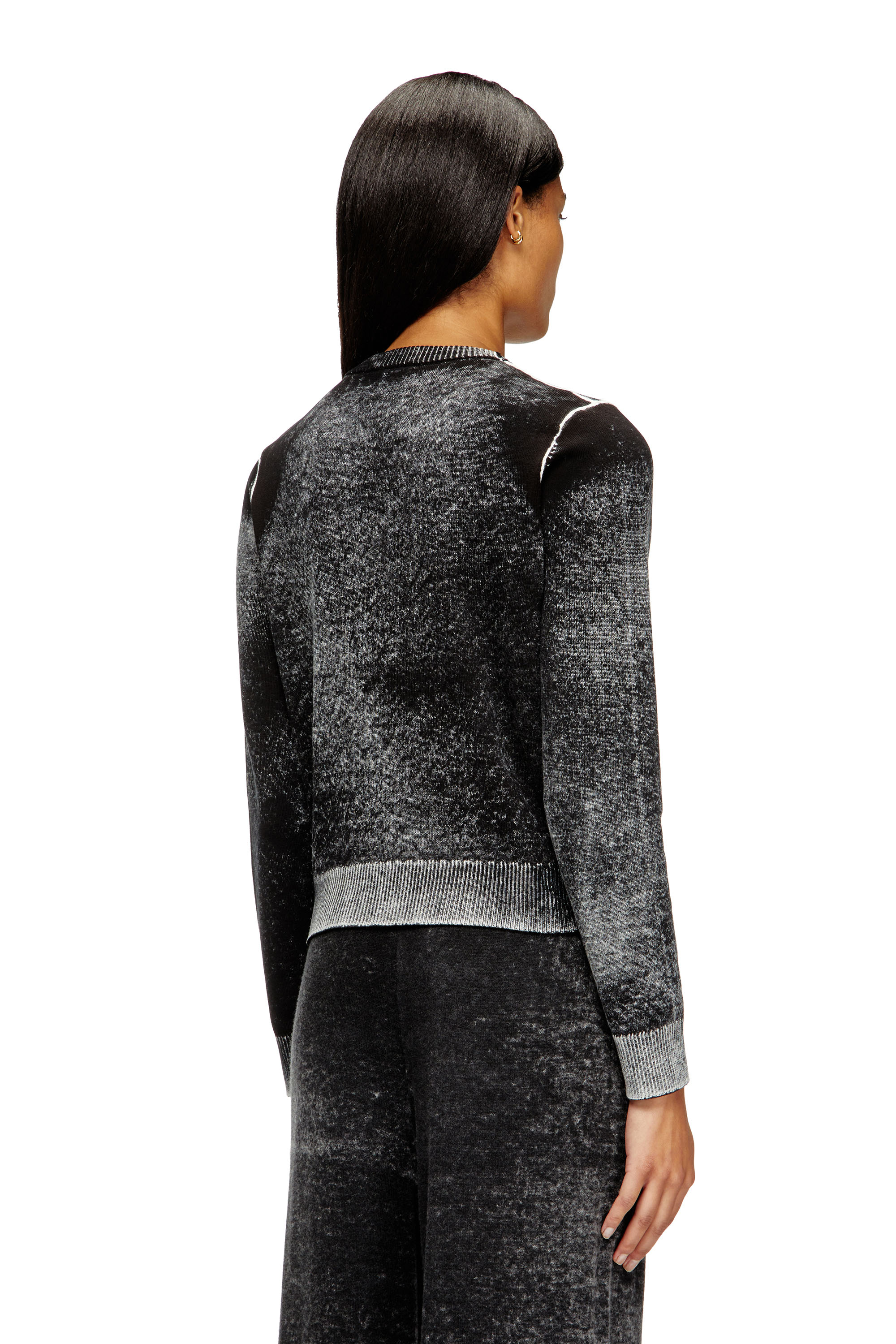 Diesel - M-LOVRE, Jersey con estampado reversible desgastado Mujer in Multicolor - 4