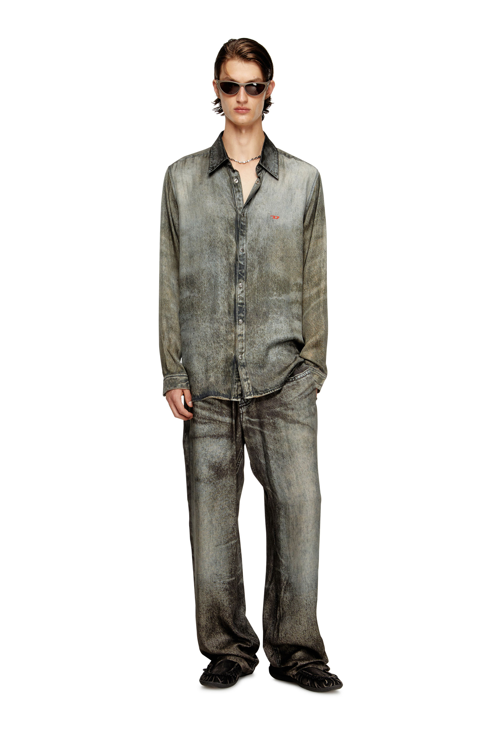 Diesel - P-THECK-LKCT, Pantalones elásticos de viscosa tipo denim Hombre in ToBeDefined - 2