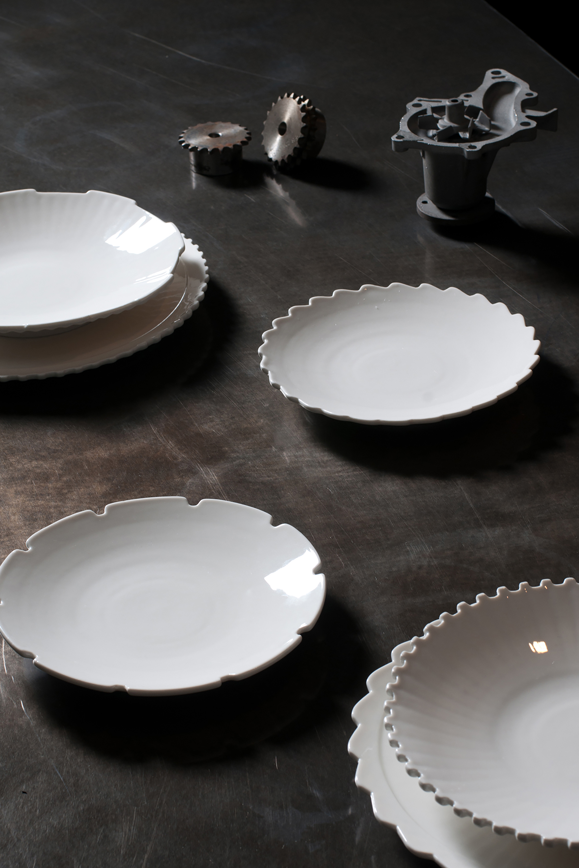 Diesel - 10990 MACHINE COLLEC, Plato de sopa de porcelana Unisex in Blanco - 3