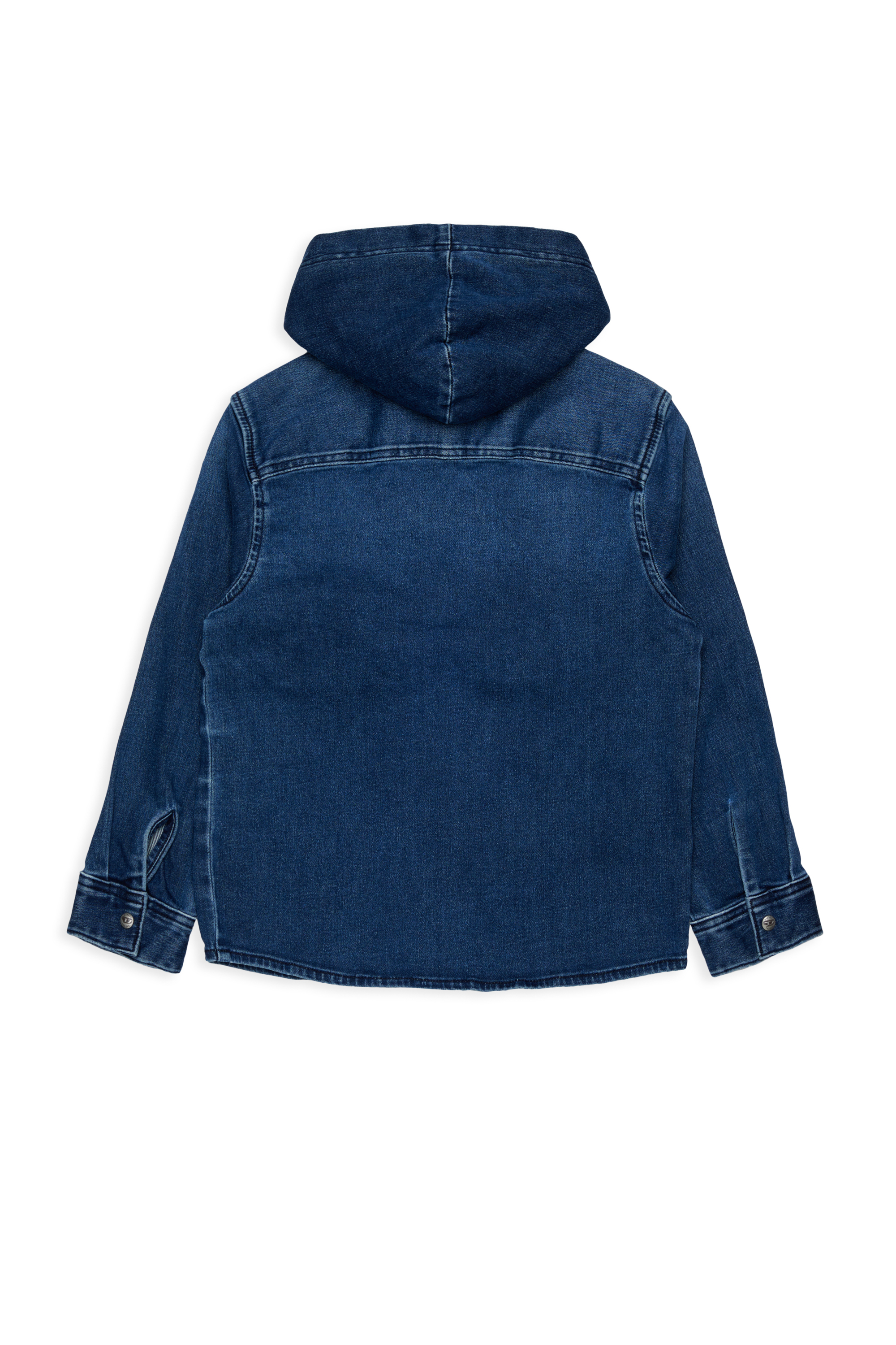 Diesel - CAMPS-OVER JJJ, Hooded shirt en JoggJeans efecto sombra Hombre in Azul marino - 2