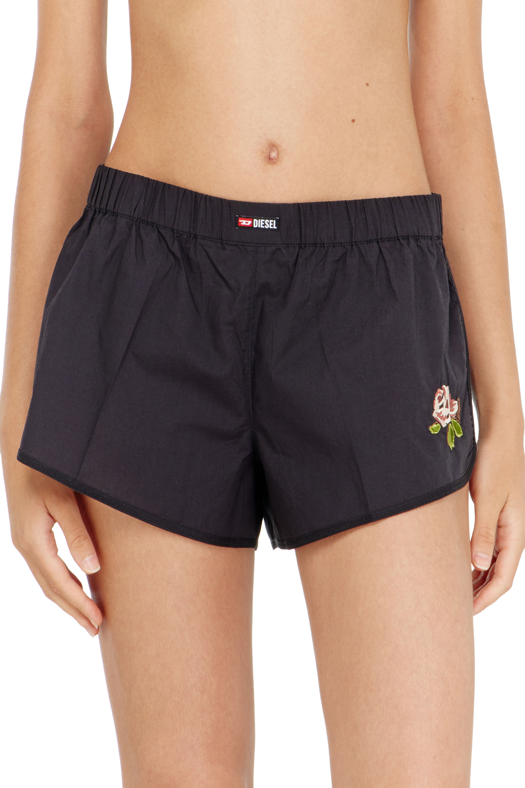Diesel - ELOISE-D-CORE, B&oacute;xers de algod&oacute;n con bordado floral Mujer in ToBeDefined - 2