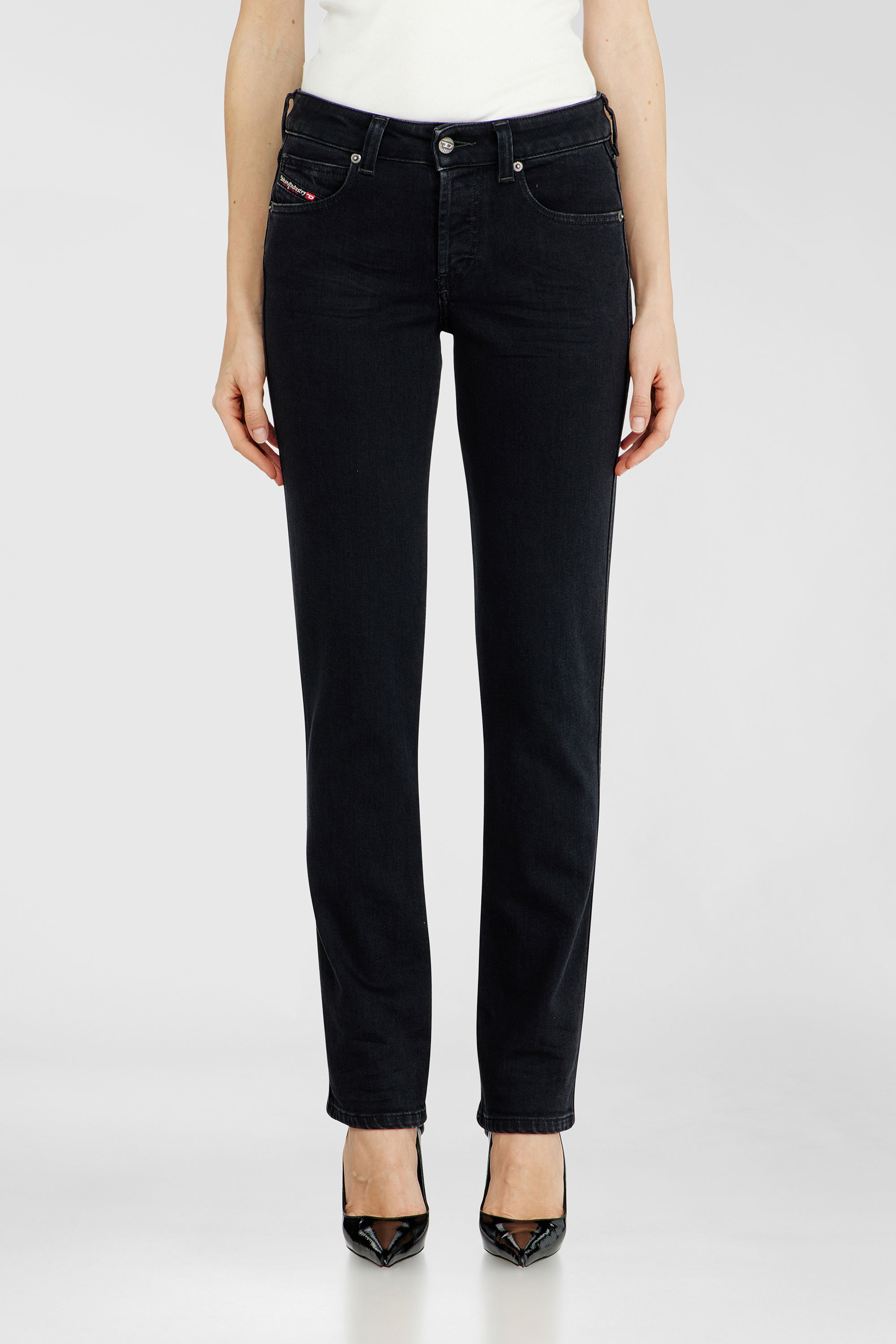 Diesel - Slim Jeans 1992 D-Jiann 09N89 Mujer, Negro/Gris oscuro - 1