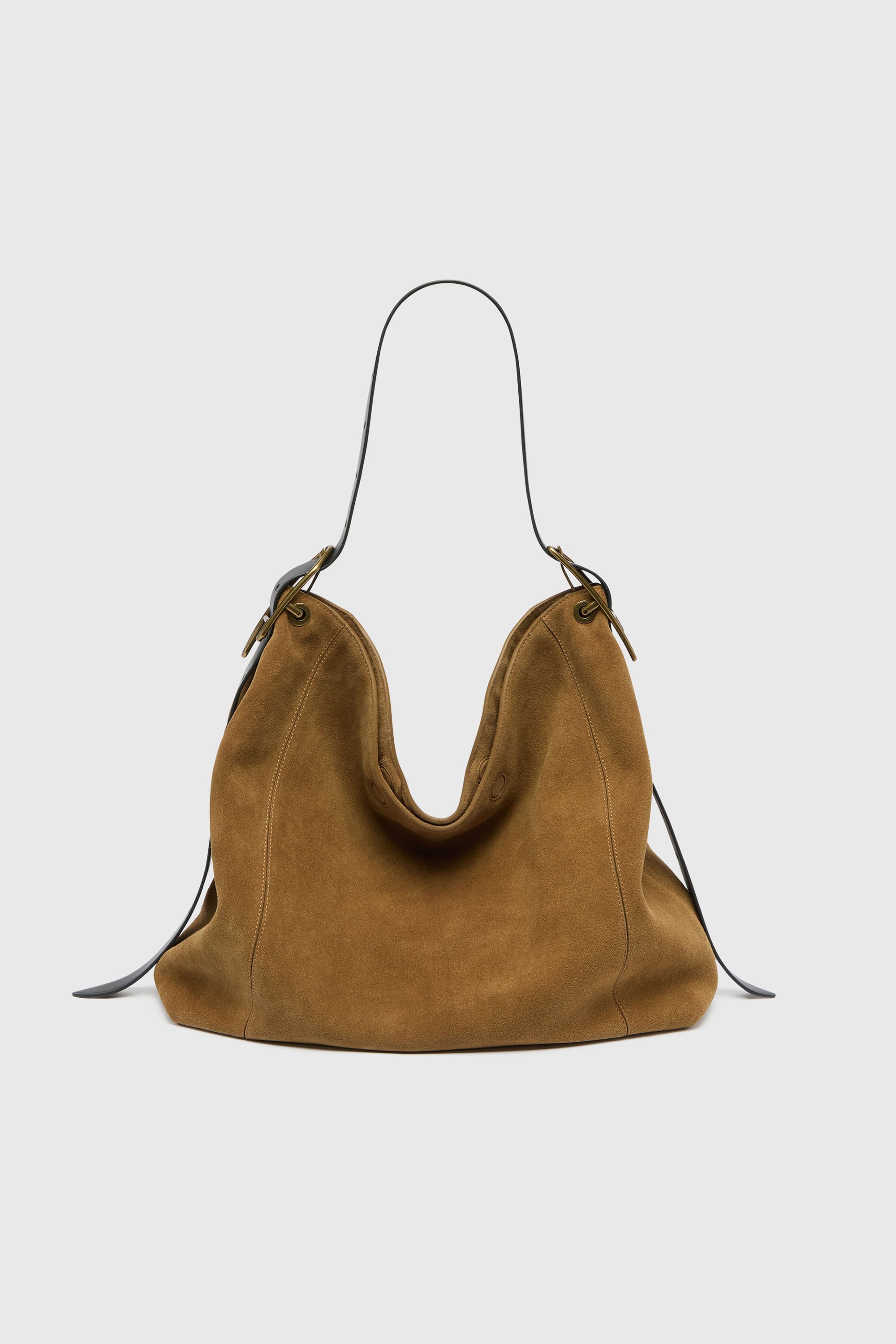 Diesel - D-LINE HOBO L, D-Line Bolso hobo en ante encerado Mujer in Marr&oacute;n - 2