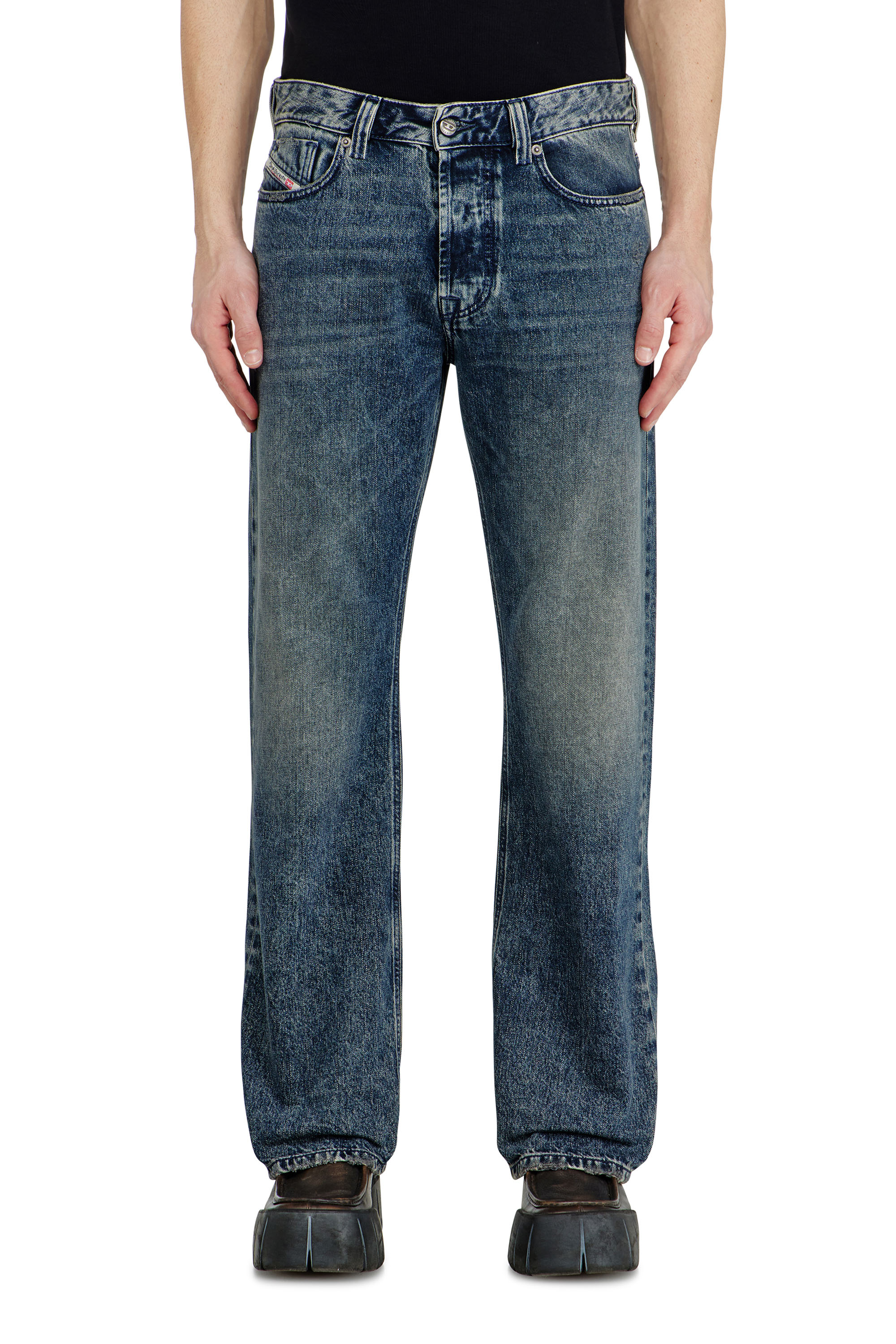 Diesel - Relaxed Jeans 1980 D-Eeper 09N68 Hombre, Azul Oscuro - 4