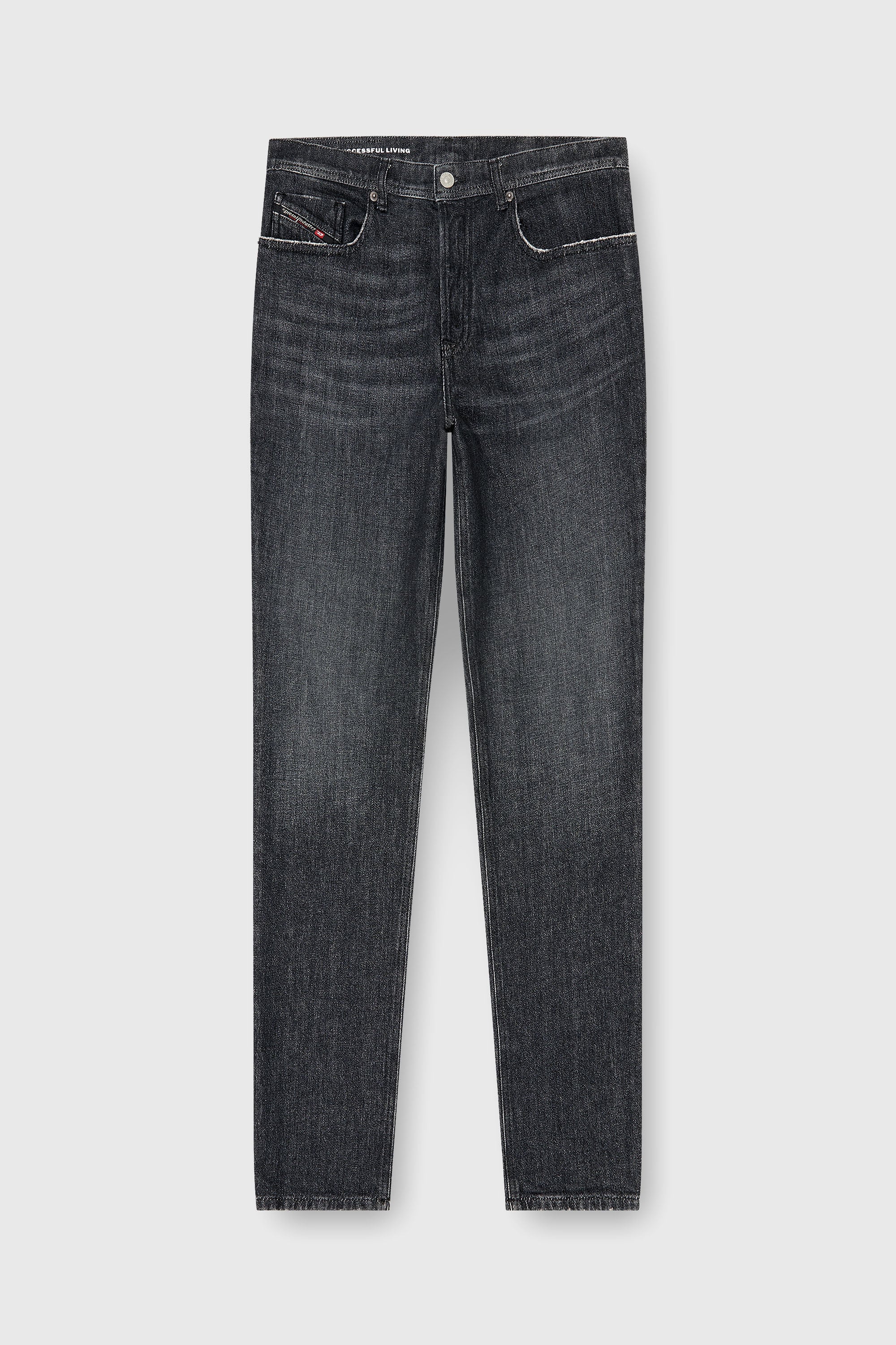 Diesel - Regular Jeans 2023 D-Finitive 09P79 Hombre, Negro/Gris oscuro - 2