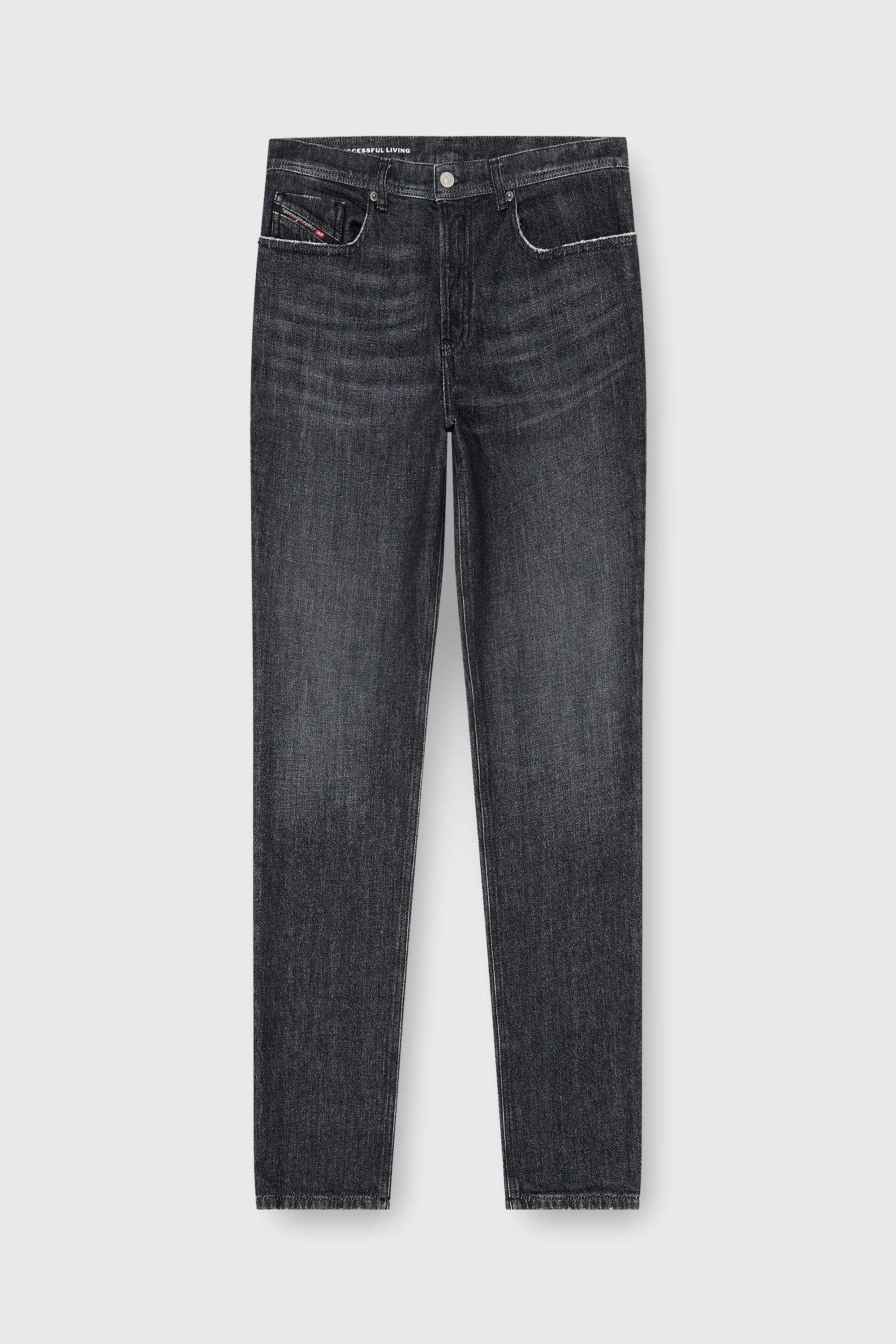 Diesel - Regular Jeans 2023 D-Finitive 09P79 Hombre, Negro/Gris oscuro - 6