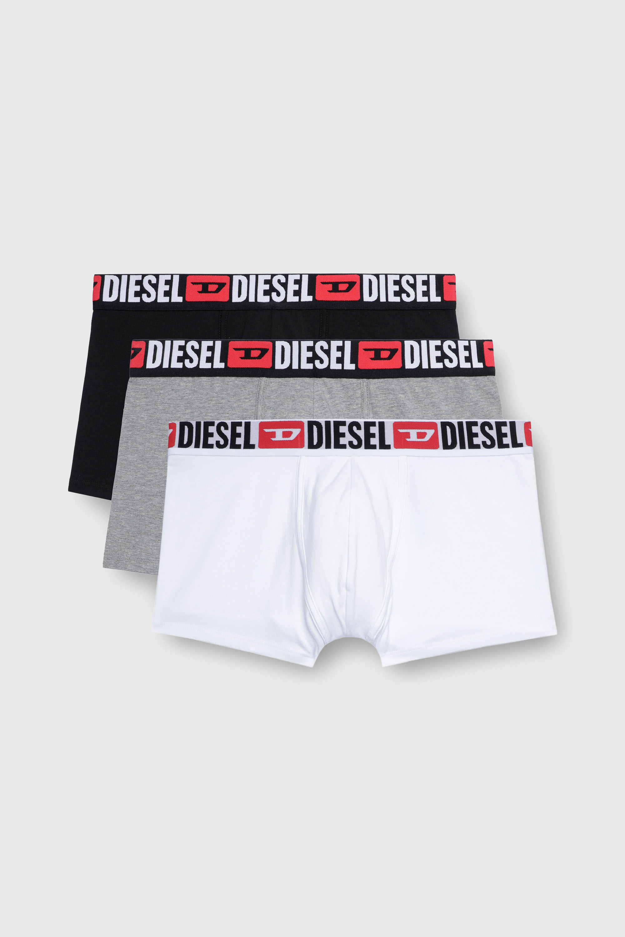 Diesel - UMBX-DAMIENTHREEPACK, Paquete de tres calzoncillos b&oacute;xer con logotipo en la cintura Hombre in Multicolor - 1