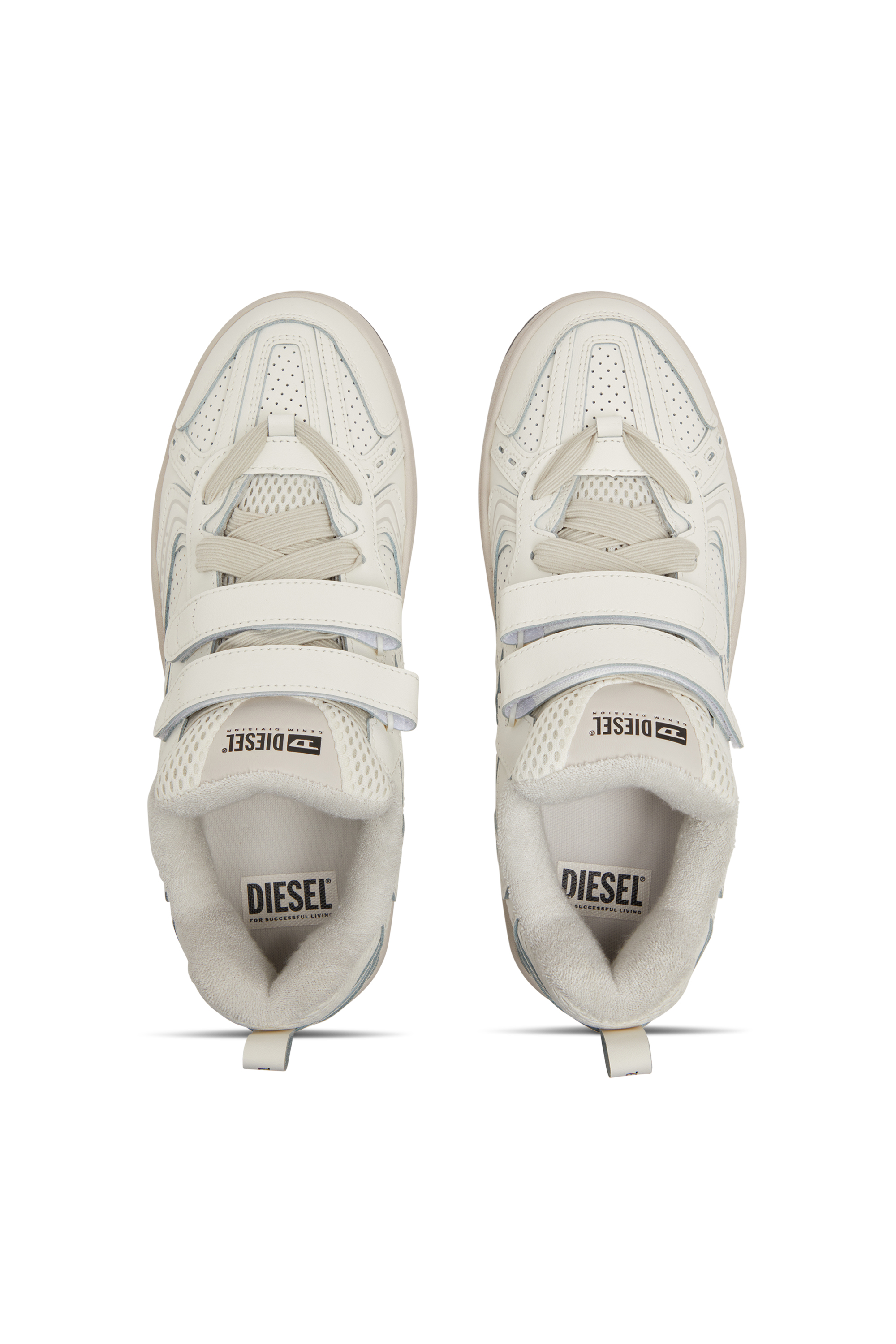 Diesel - S-UKIYO SKT, S-Ukiyo-Deportivas monocromáticas con tiras Hombre in Blanco - 5