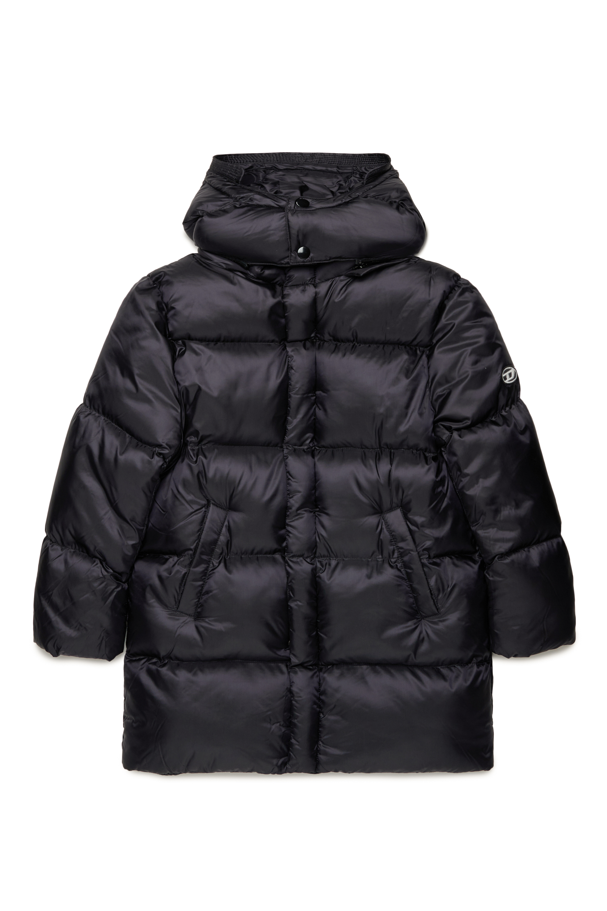 Diesel - JWROLFYSMON, Unisex's Puffer jacket with Oval D patch in Black - 1