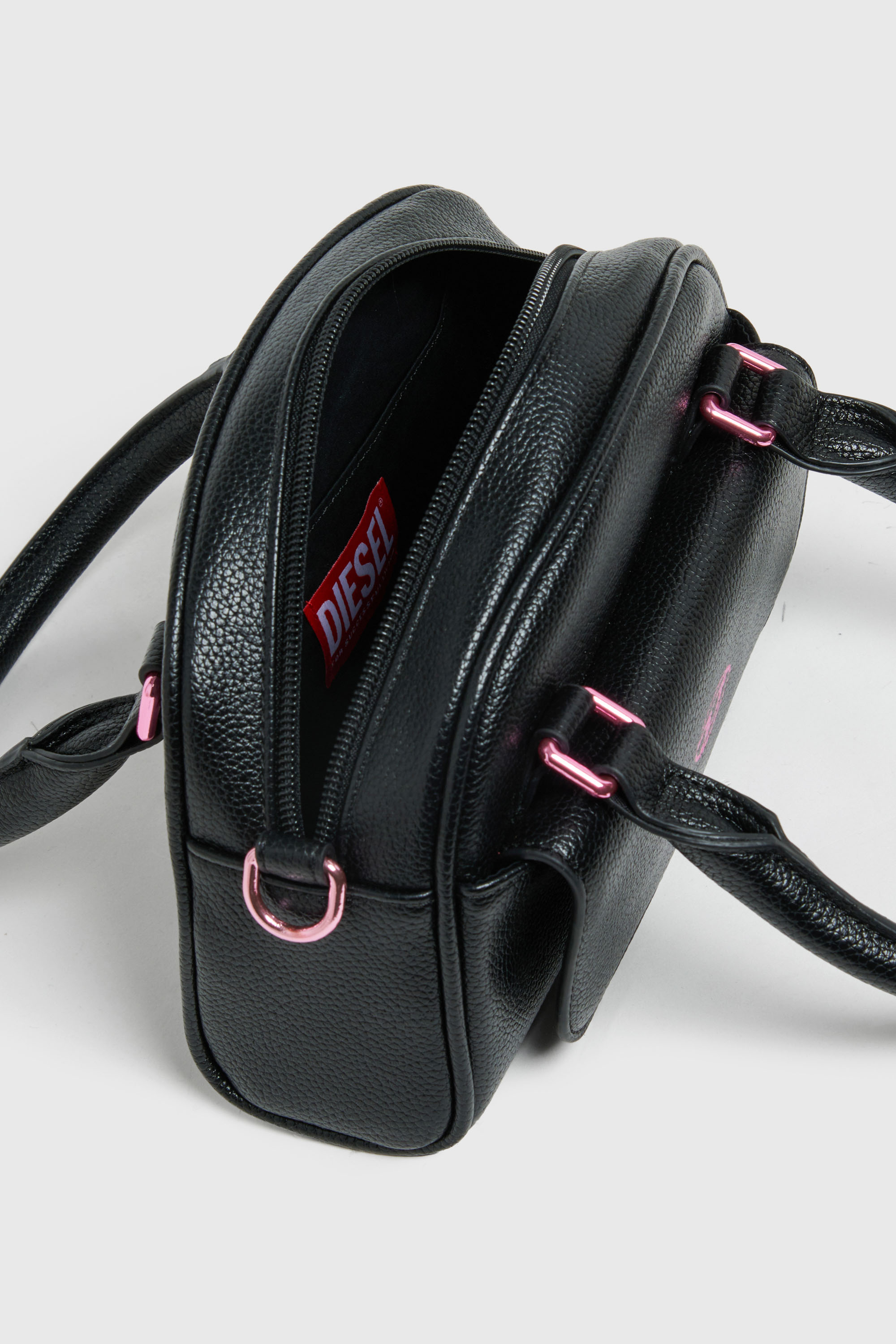 Diesel - WREDY, WREDY - Bolso en tejido revestido granuloso Mujer in Negro - 4