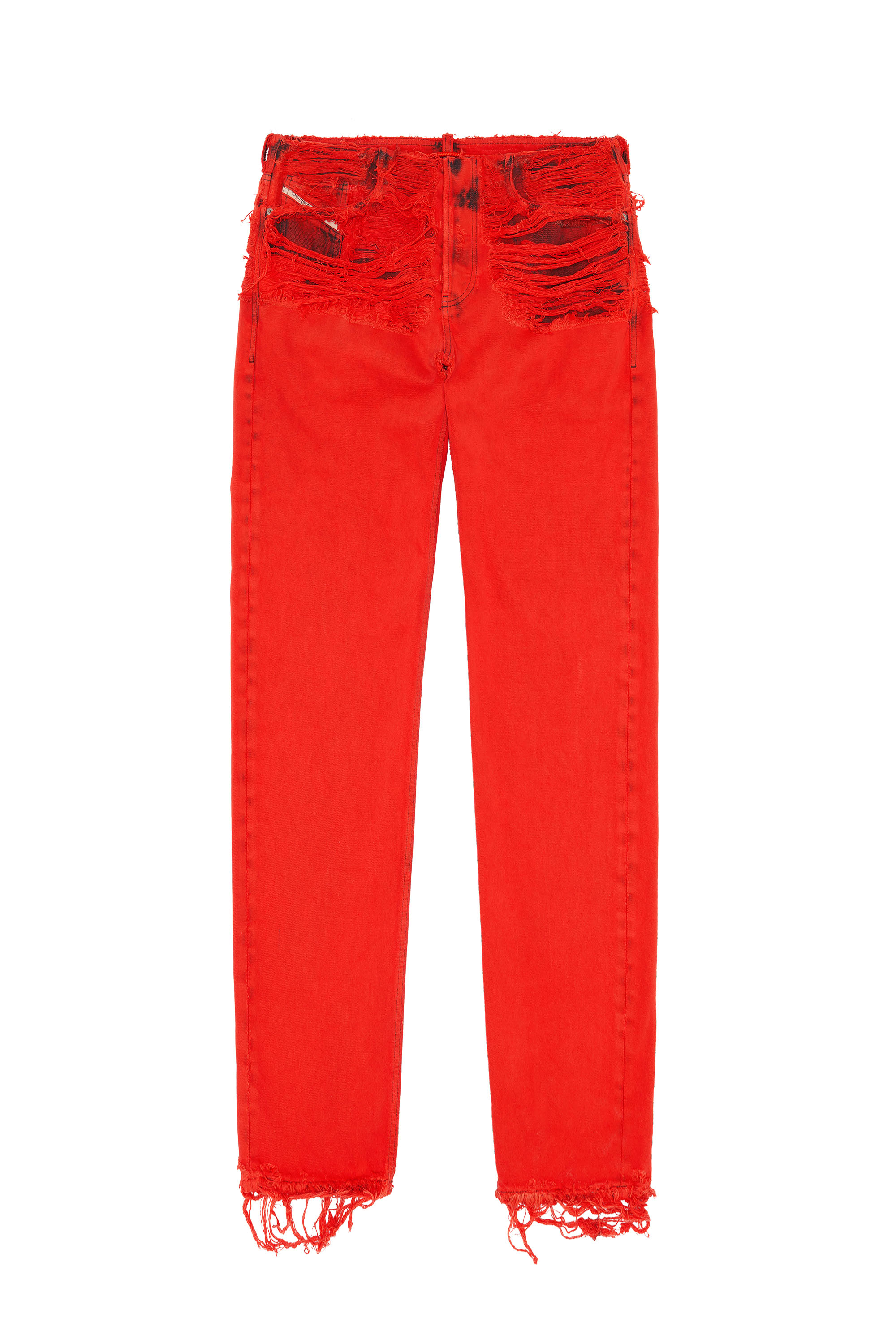 Diesel - 2010 D-Macs 007P1 Straight Jeans, Rojo - Image 6