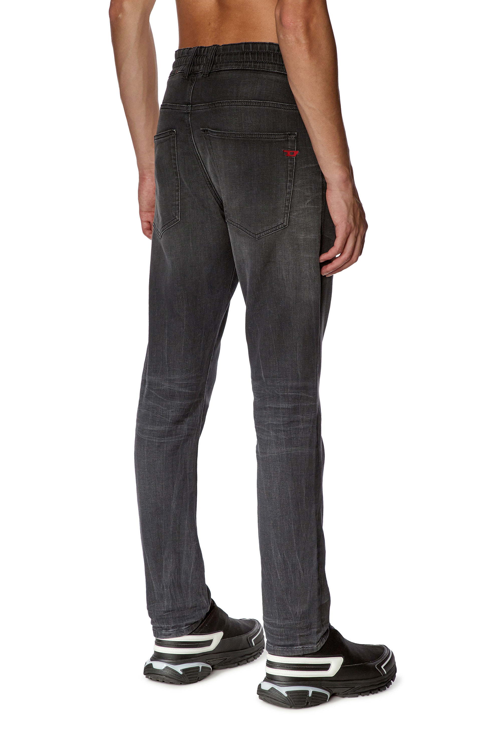 Diesel - Tapered Krooley JoggJeans® 068FS, Negro/Gris oscuro - Image 3