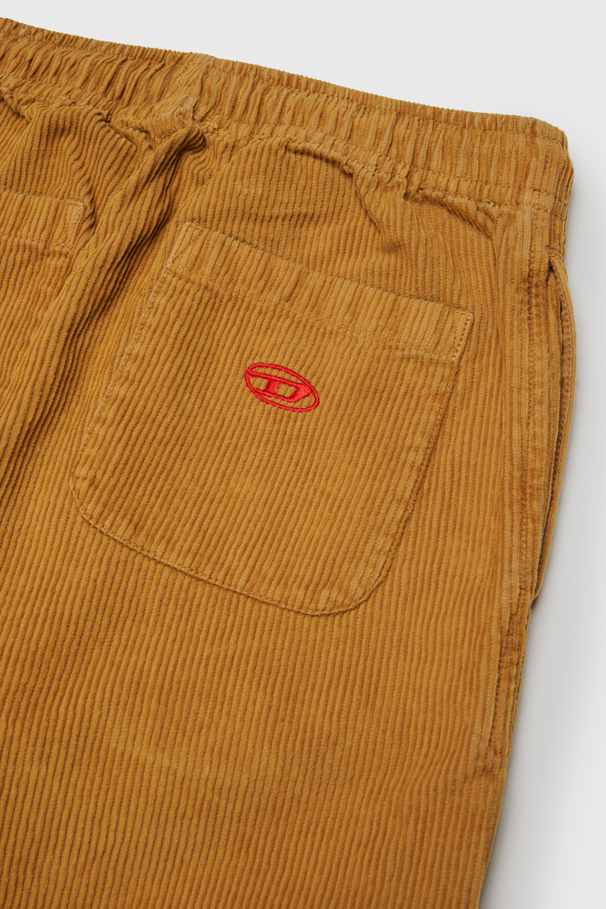 Diesel - PMILL, Pantal&oacute;n de pana con cintura ajustable con cord&oacute;n Hombre in Marr&oacute;n - 4
