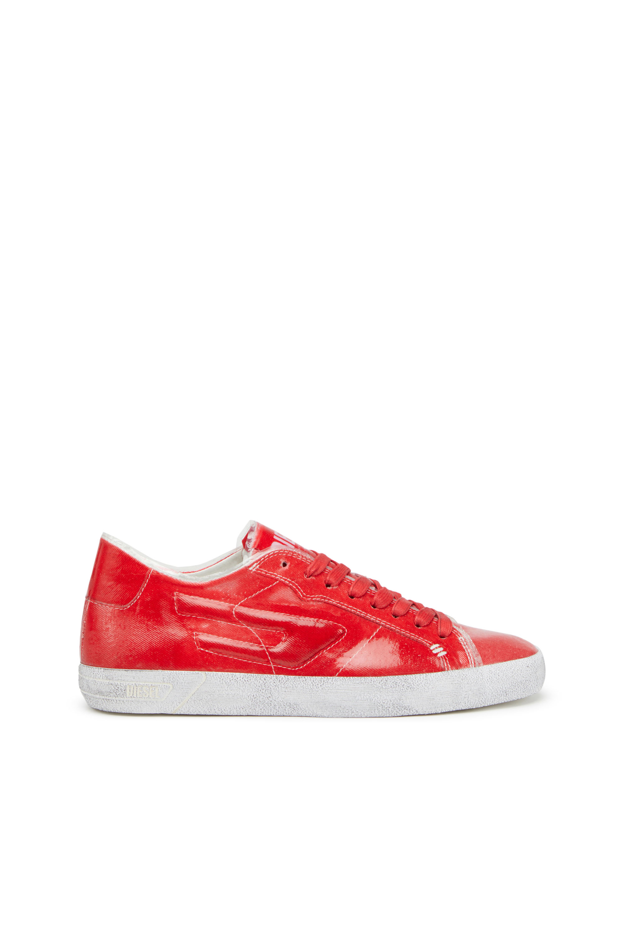 S-LEROJI LOW W, Red Diesel - S-LEROJI LOW W, Woman's S-Leroji Low W - Canvas sneakers with TPU overlay in Red - 1