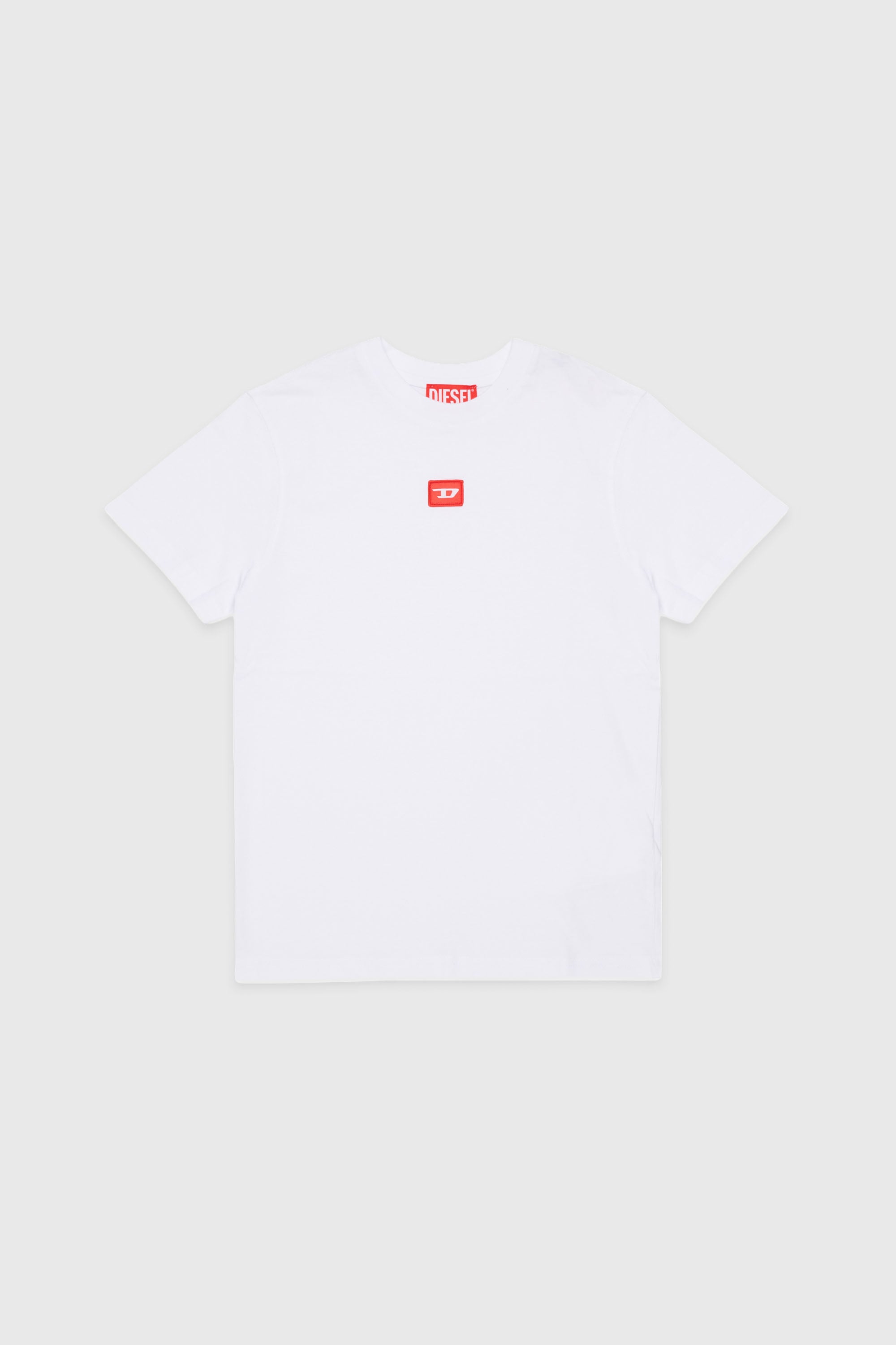 Diesel - TXDIEGO, Man's Cotton T-shirt with patch in White - 1