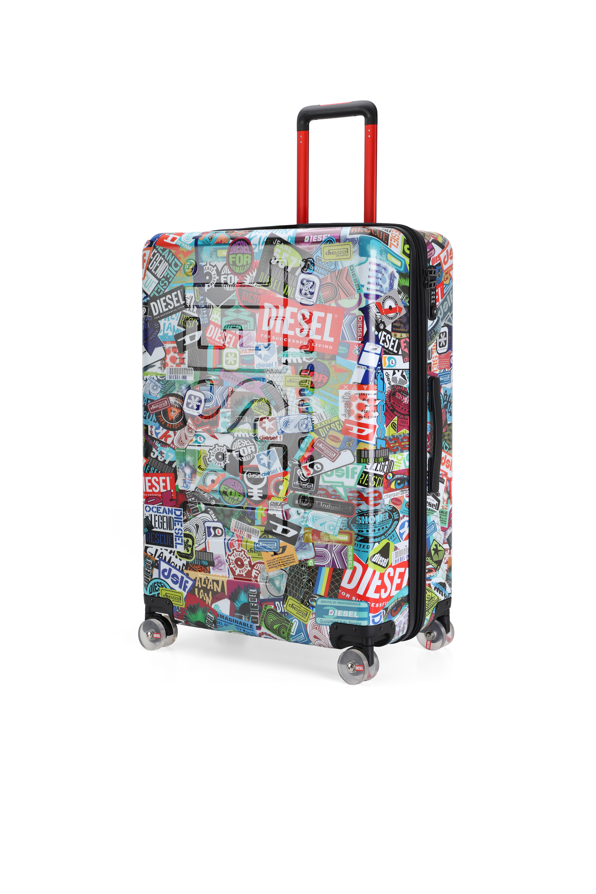 Diesel - DIESEL PC PRINTED TROLLEY-STICKERS- DSL0, Maleta estilo pegatina tama&ntilde;o L Unisex in Multicolor - 5