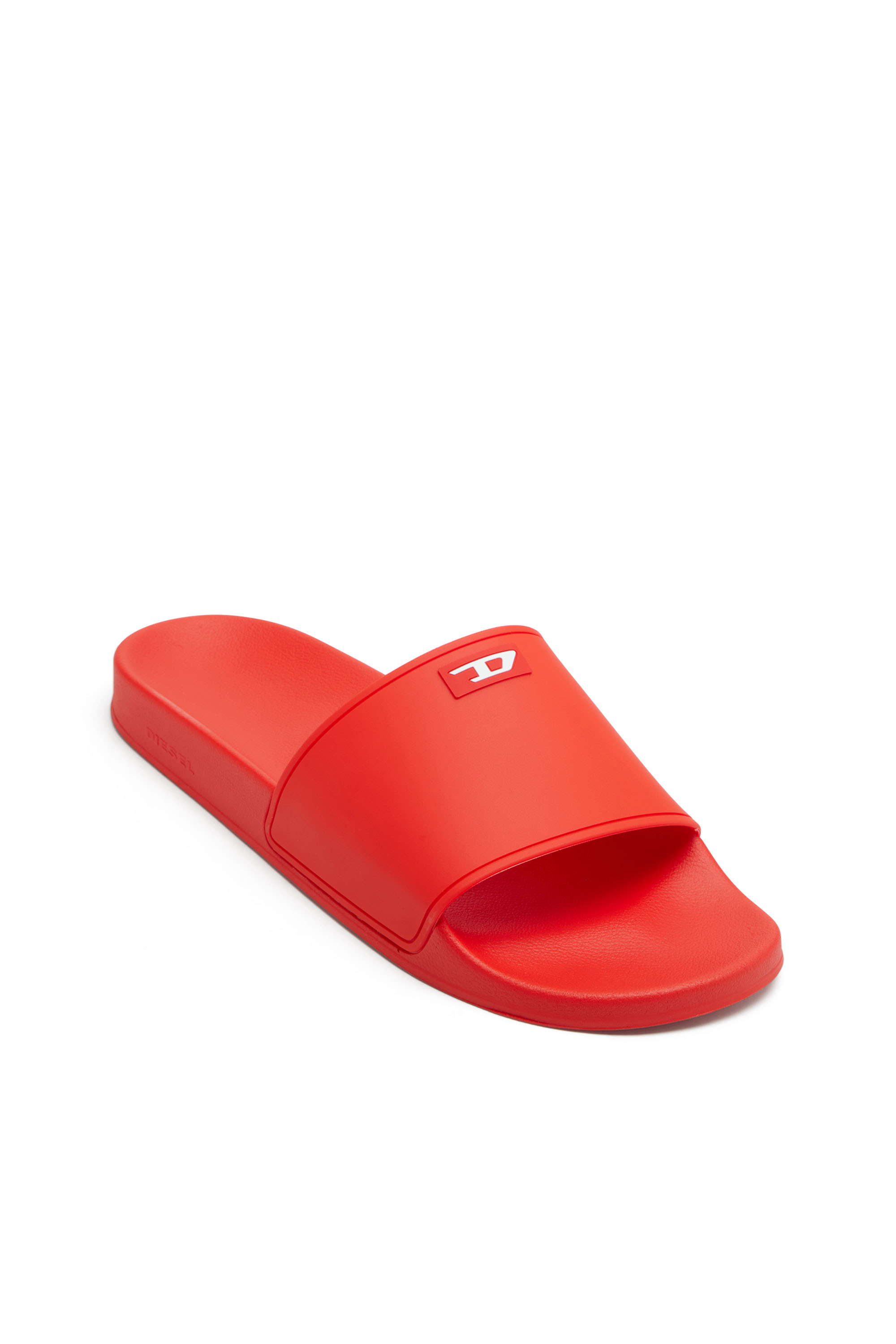 Diesel - SA-SWIM, Sa-Swim-Chanclas de piscina de goma con logotipo D Hombre in Rojo - 6