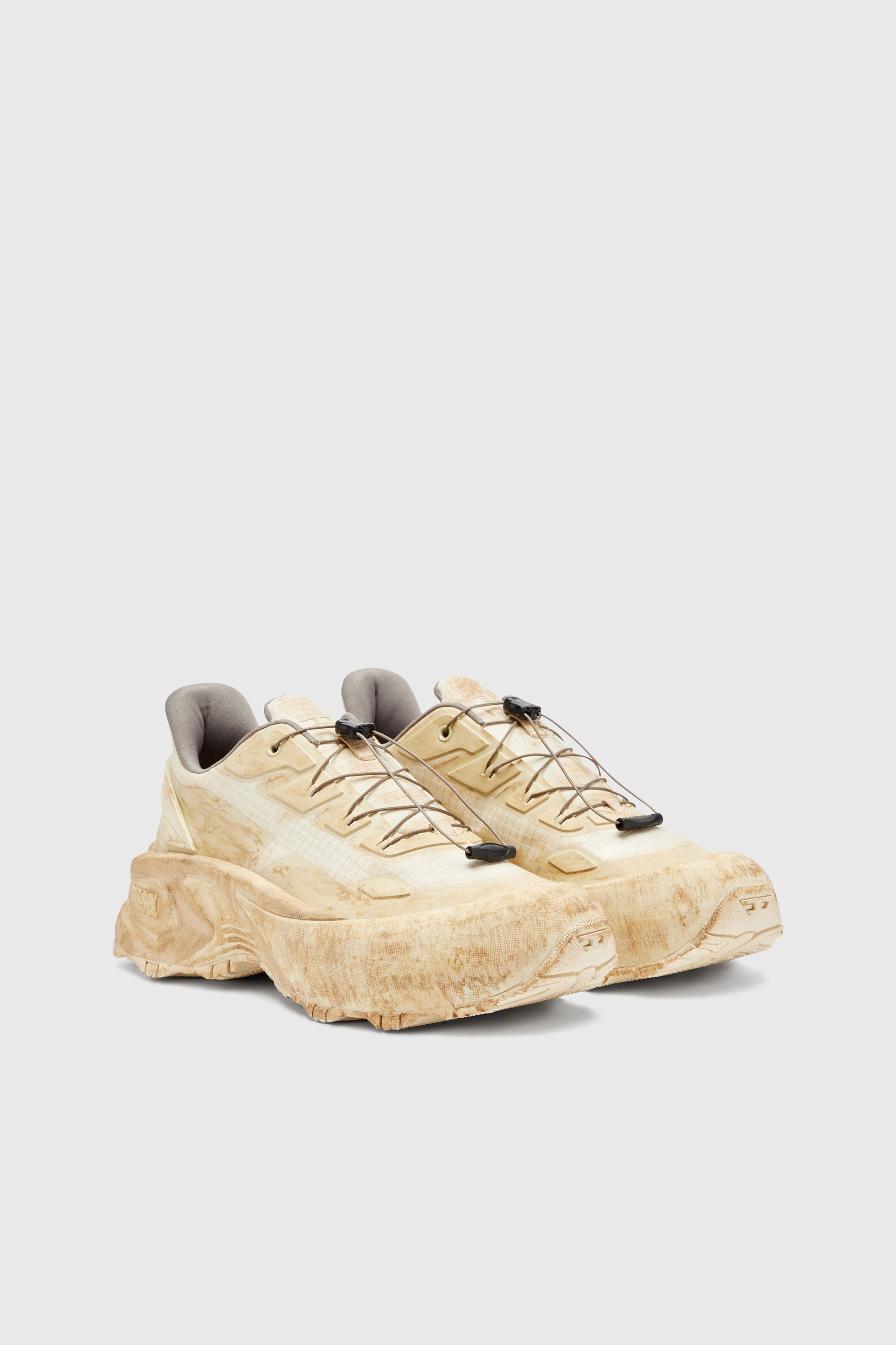 Diesel - D-CAGE RUNNER, D-Cage Runner-Zapatillas gruesas en ripstop Hombre in Beige - 2