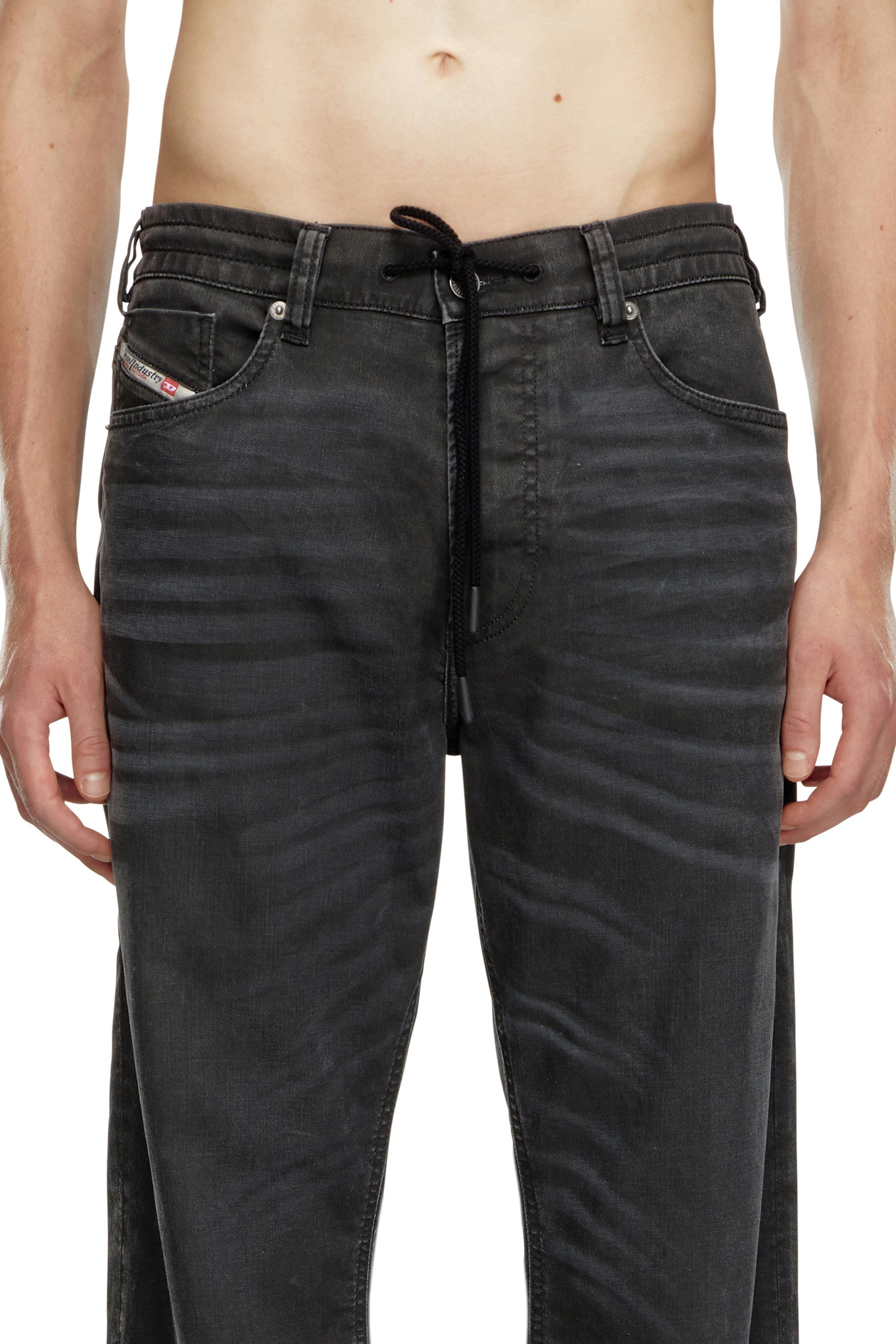 Diesel - Man's Relaxed 2080 D-Reel Joggjeans® 09J75, Black/Dark grey - 3