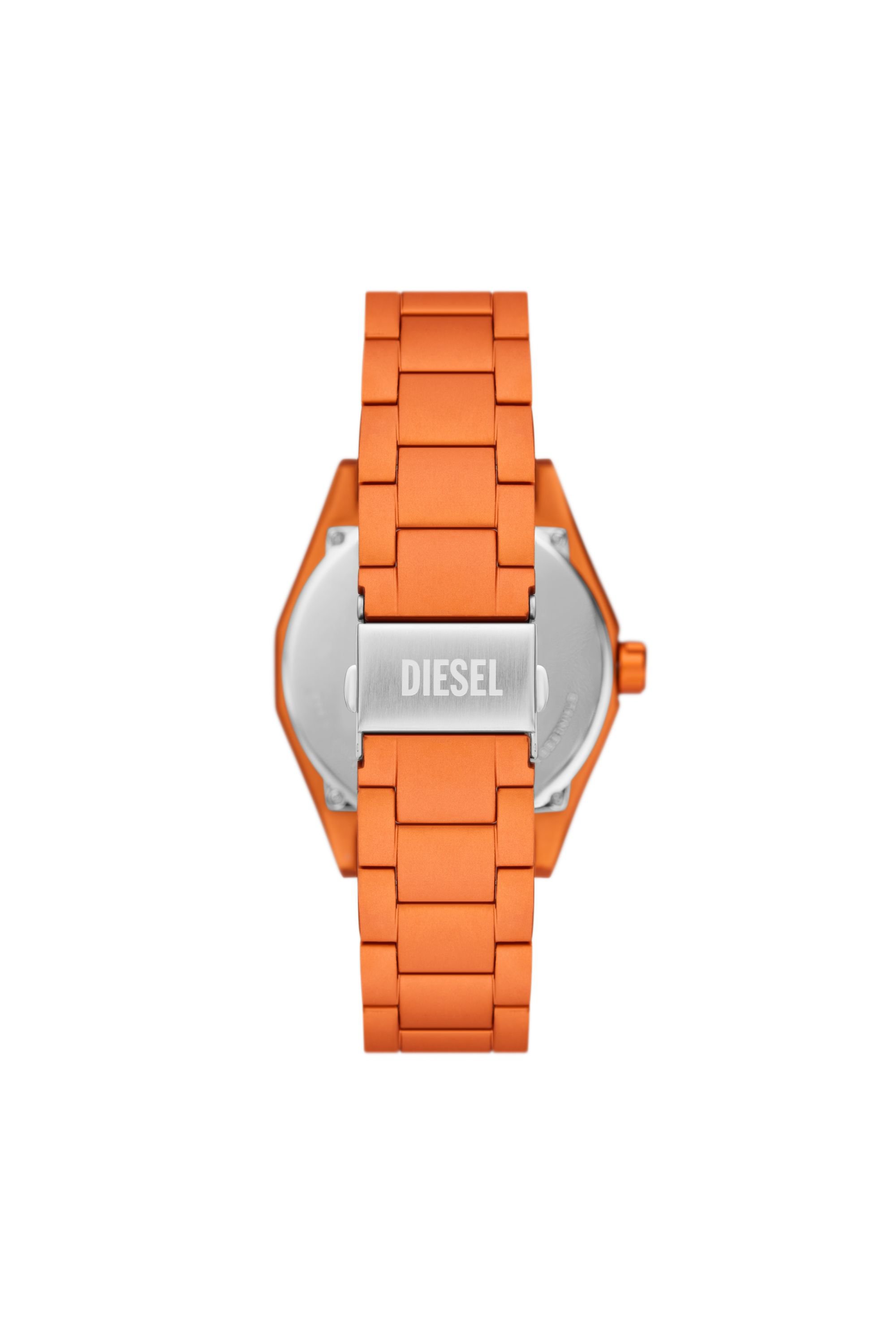 Diesel - DZ2209, Hombre Reloj Scraper de aluminio naranja con movimiento de tres agujas in Naranja - Image 2
