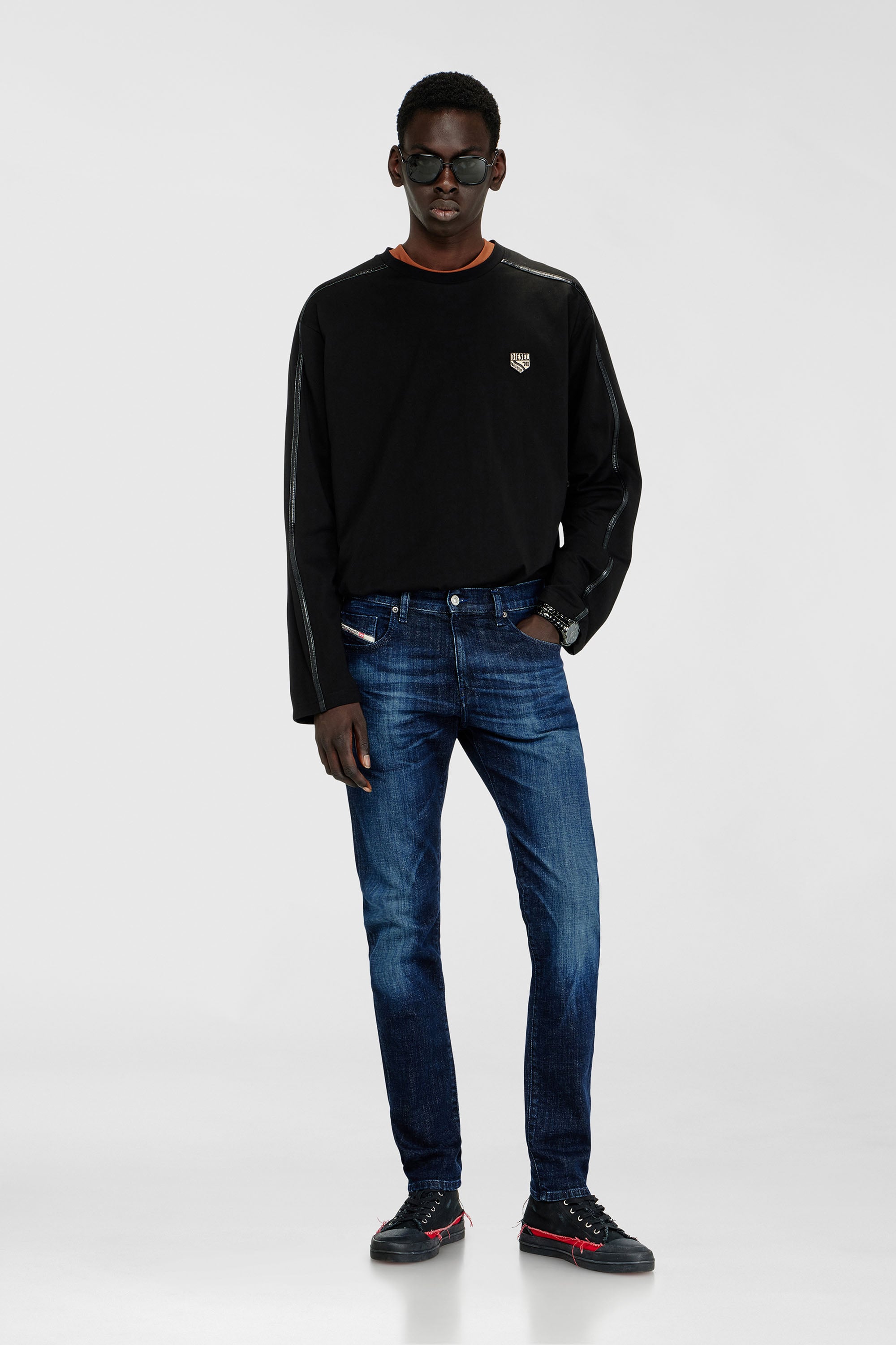 Diesel - Slim Jeans 2019 D-Strukt 0ADBL Hombre, Azul Oscuro - 2