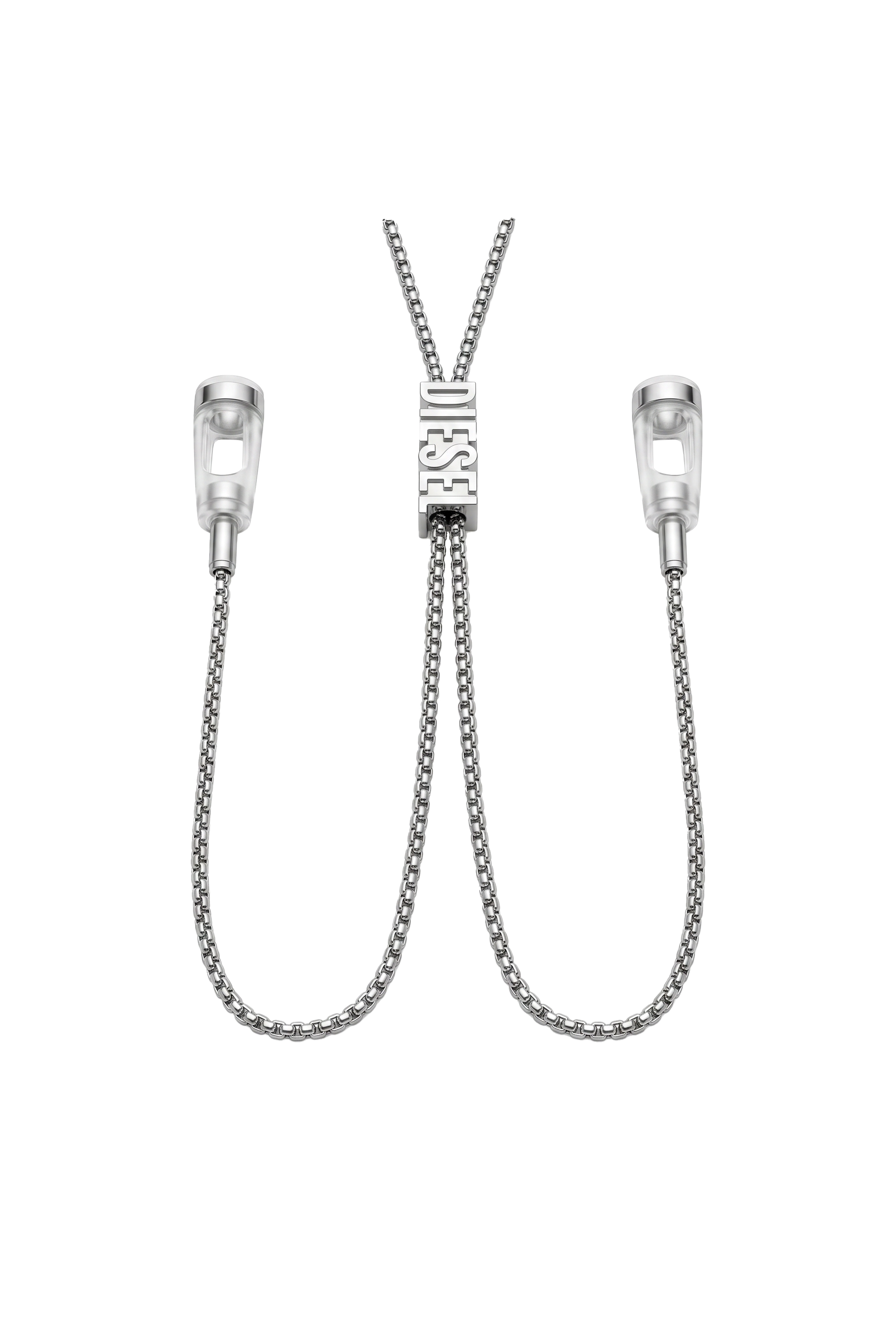 Diesel - 60669 EARBUDS CHAIN EARBUNDS CHAIN, Collar D Chain para auriculares Unisex in Plateado - 2