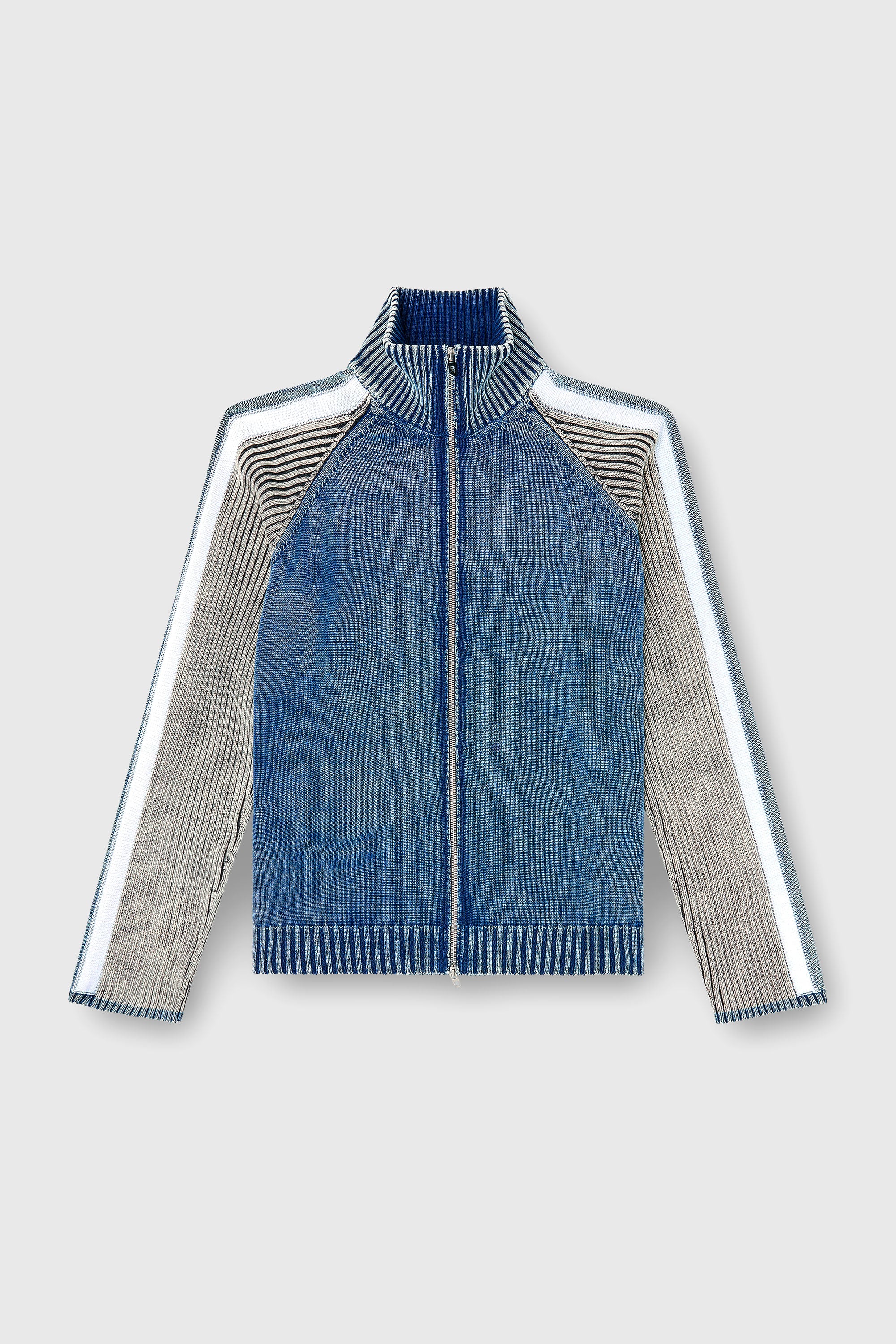 Diesel - K-HERONIMO, C&aacute;rdigan con cremallera y bandas deportivas Hombre in Multicolor - 2