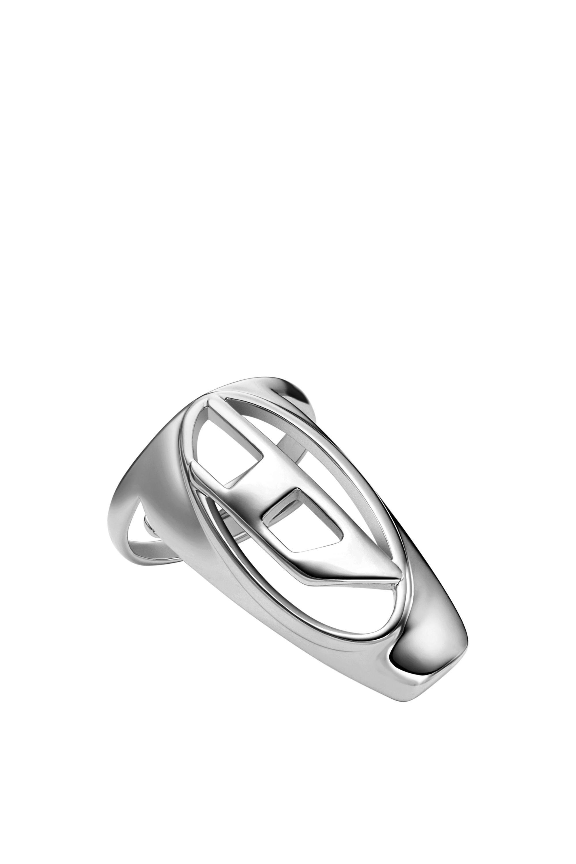 Diesel - DX1525 JEWEL, Unisex Silver-tone brass nail ring in Silver - Image 2