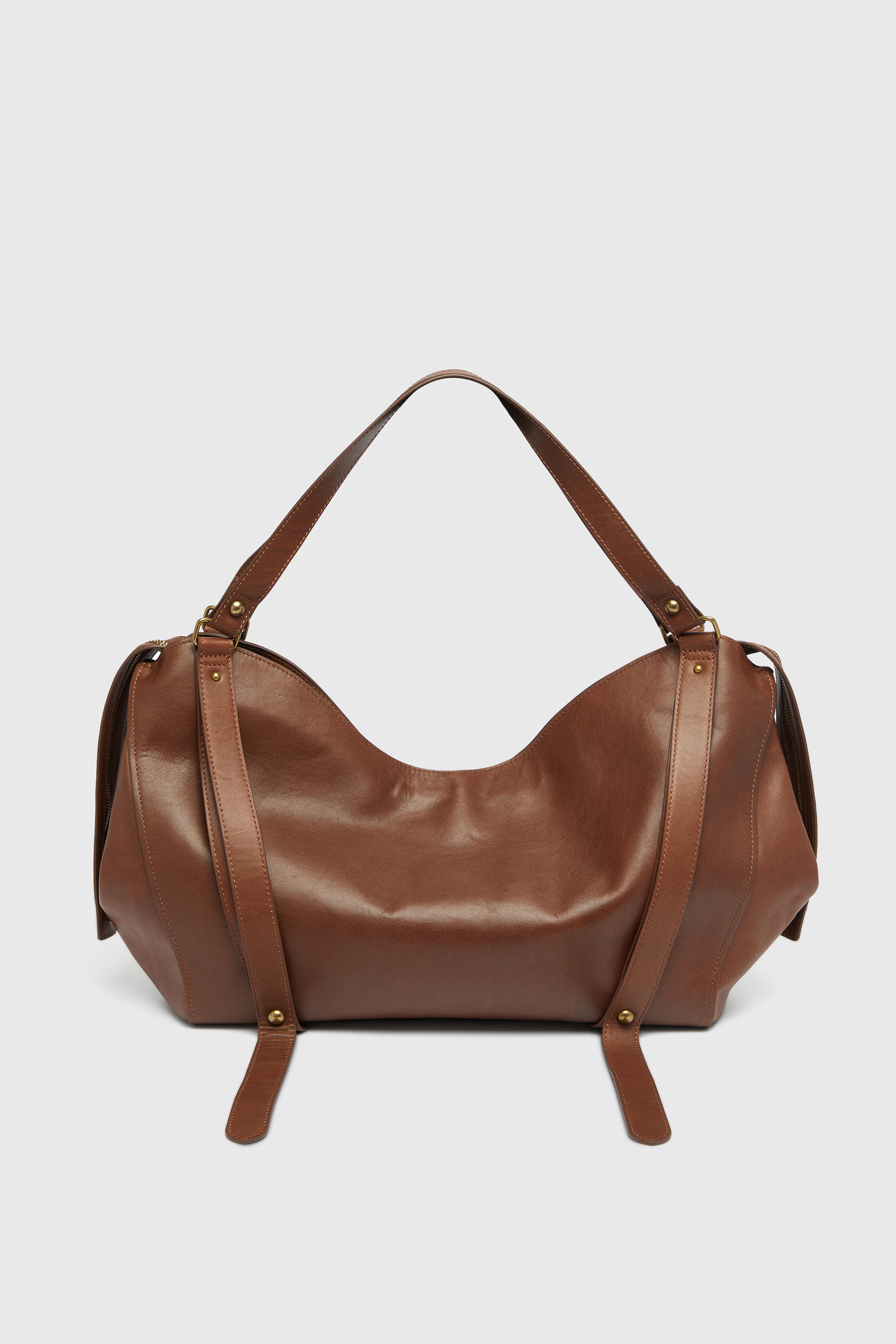 Diesel - D-ONE TOPHANDLE L, D-One-Bolso large con asa superior de piel tratada Unisex in Marr&oacute;n - 3