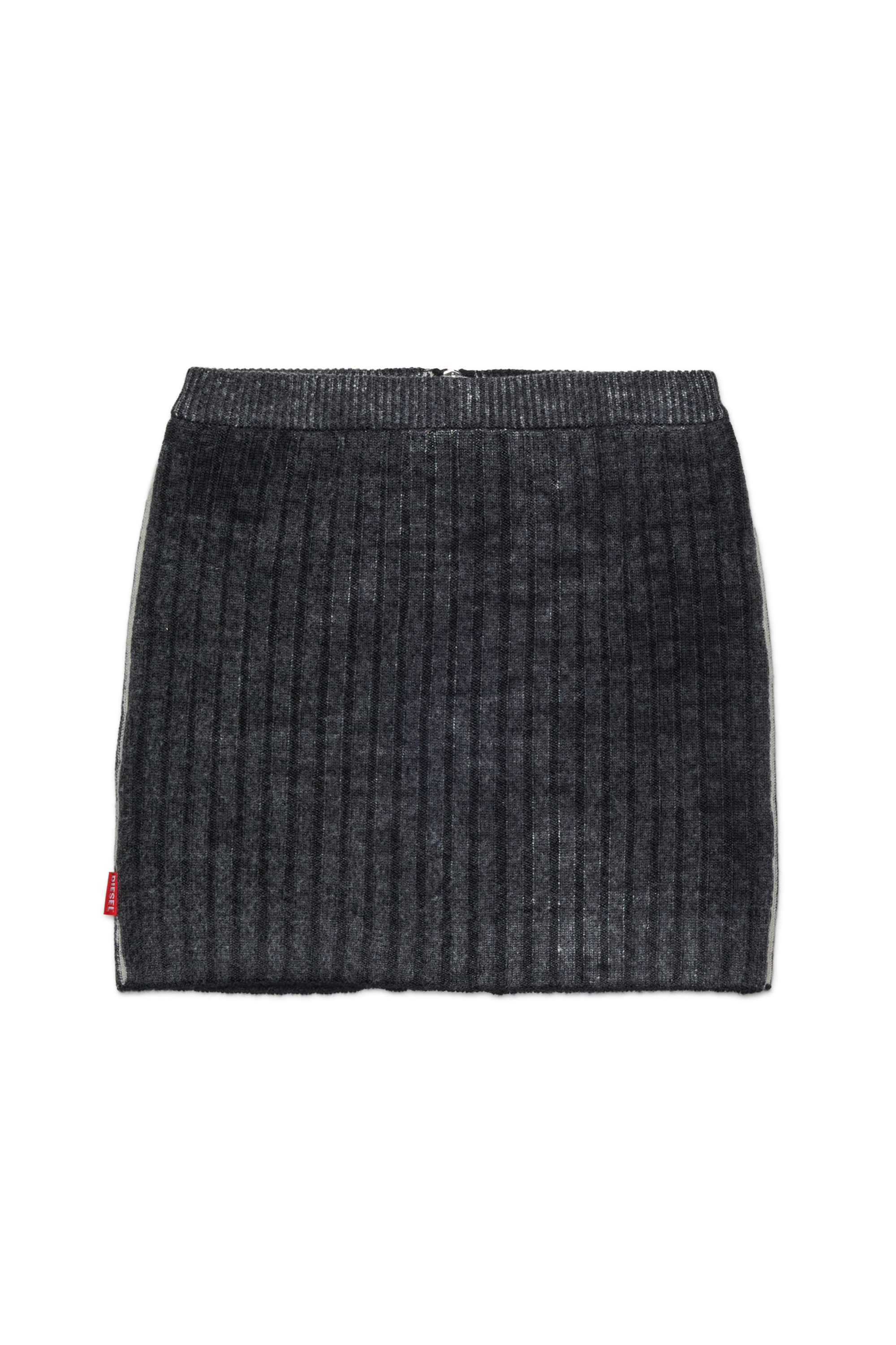 Diesel - GMASI, Falda de lana con cremallera central Mujer in Negro - 2