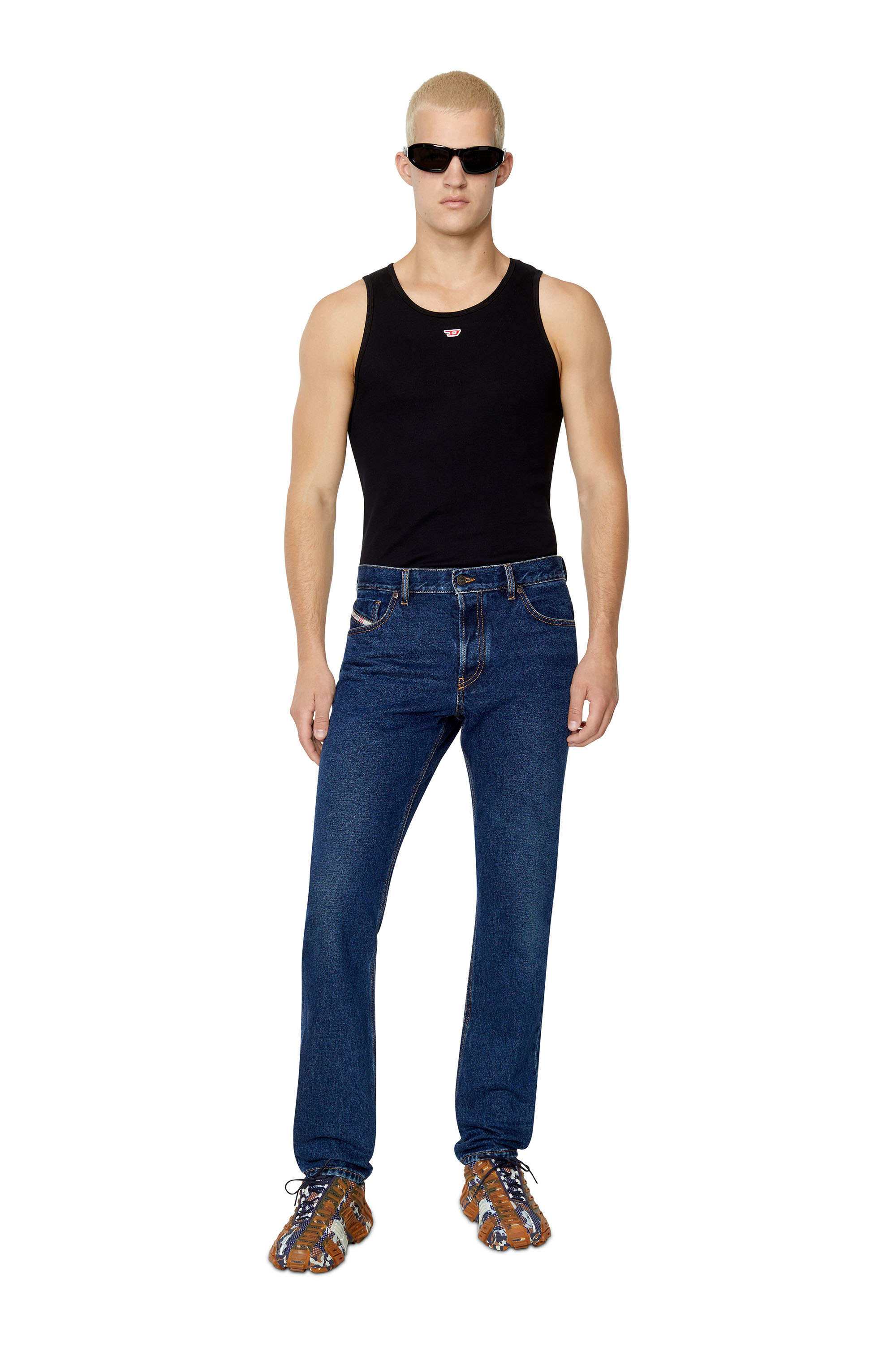 Diesel - 1995 007E6 Straight Jeans, Azul Oscuro - Image 5