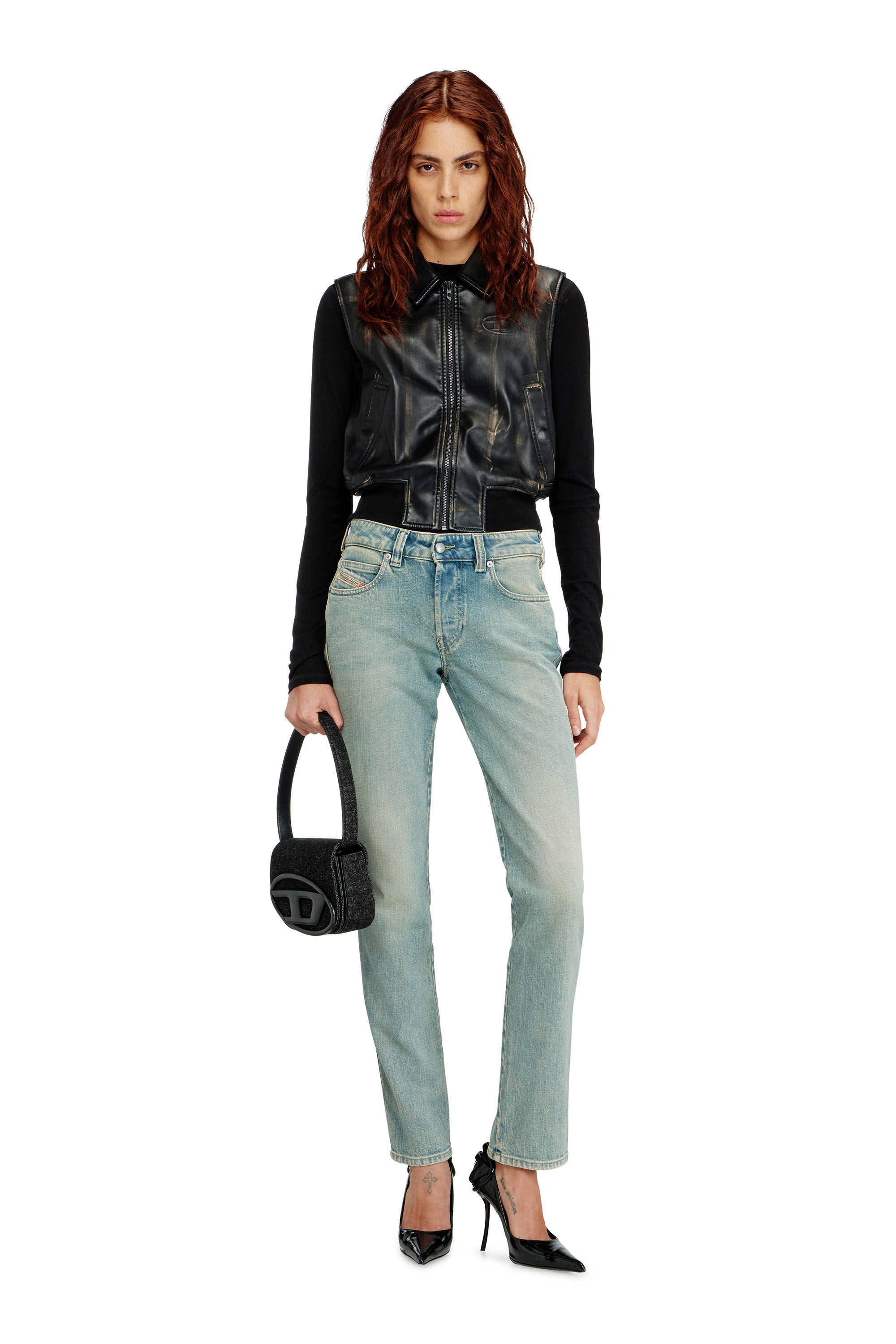 Diesel - Slim Jeans 1992 D-Jiann 09N33 Mujer, Azul medio - 2