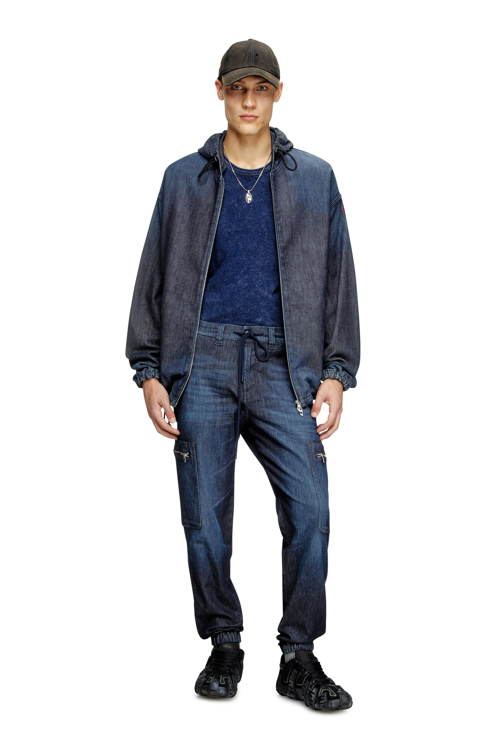 Diesel - Slim D-Lab JoggJeans® 09L11 Unisex, Azul Oscuro - 2