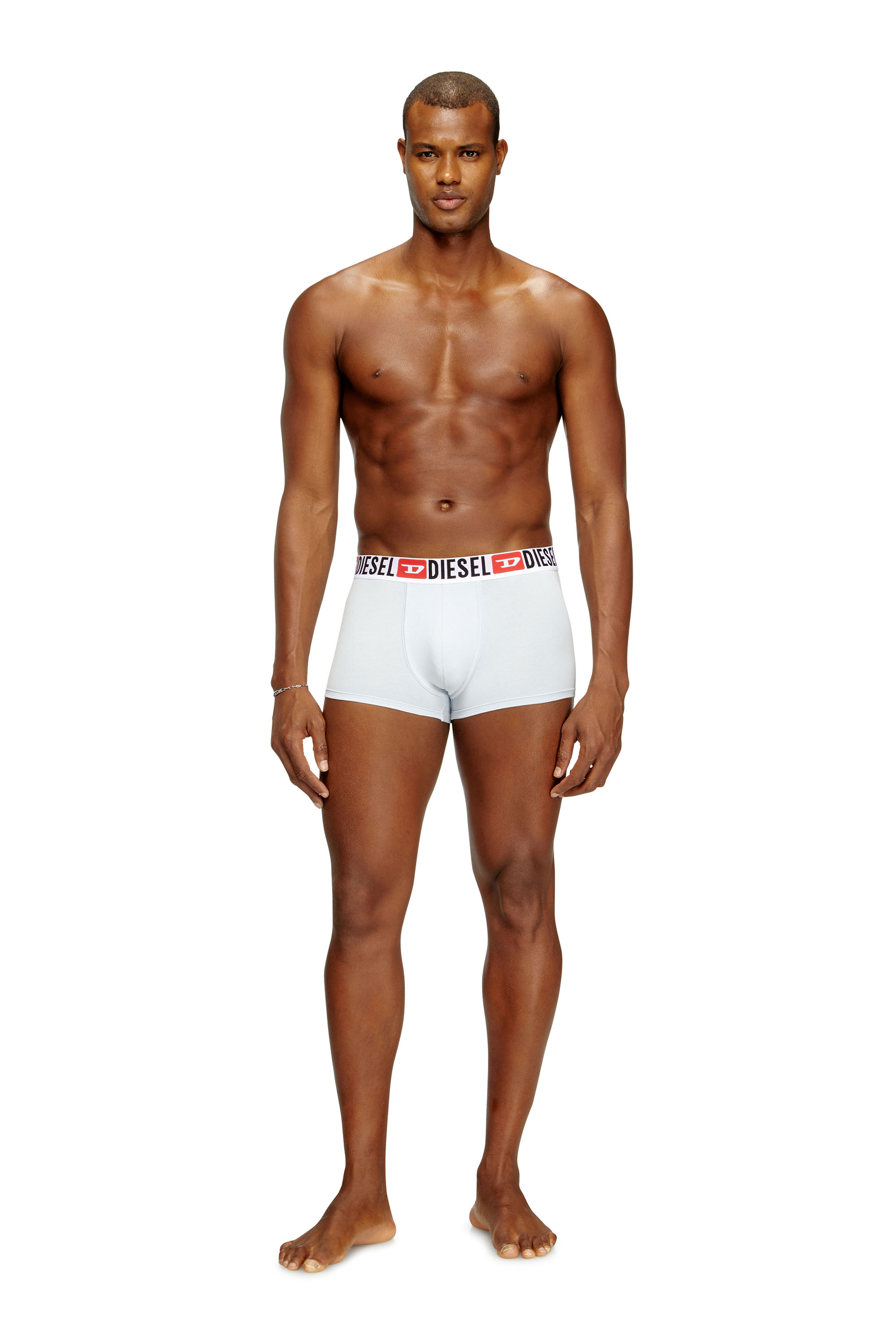Diesel - UMBX-DAMIENTHREEPACK, Set de tres calzoncillos bóxer con logotipo en la cintura Hombre in Blanco - 2
