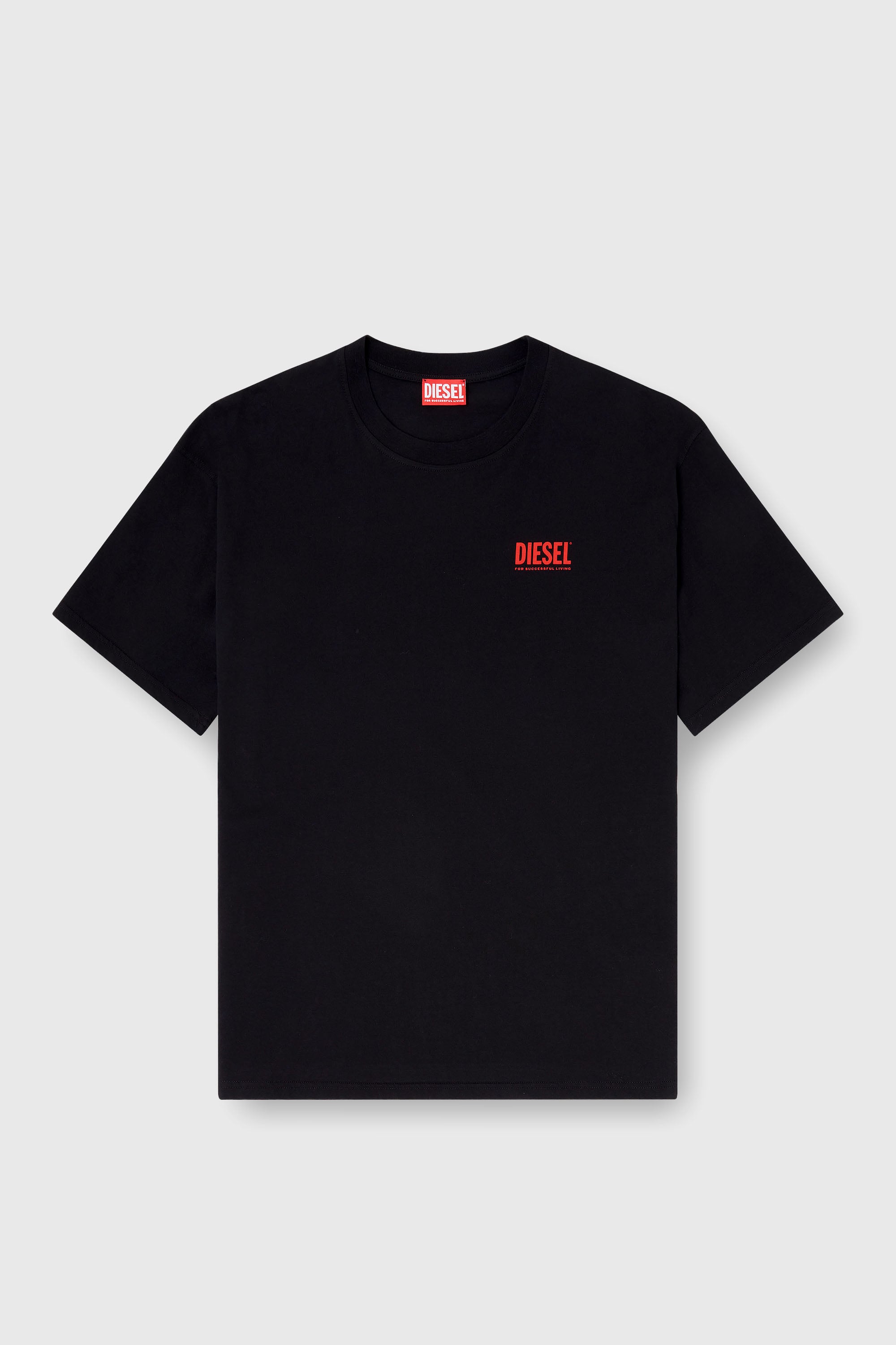 Diesel - T-BOXT-BISK, Camiseta de algod&oacute;n con estampado Diesel Biscotto Hombre in Negro - 2