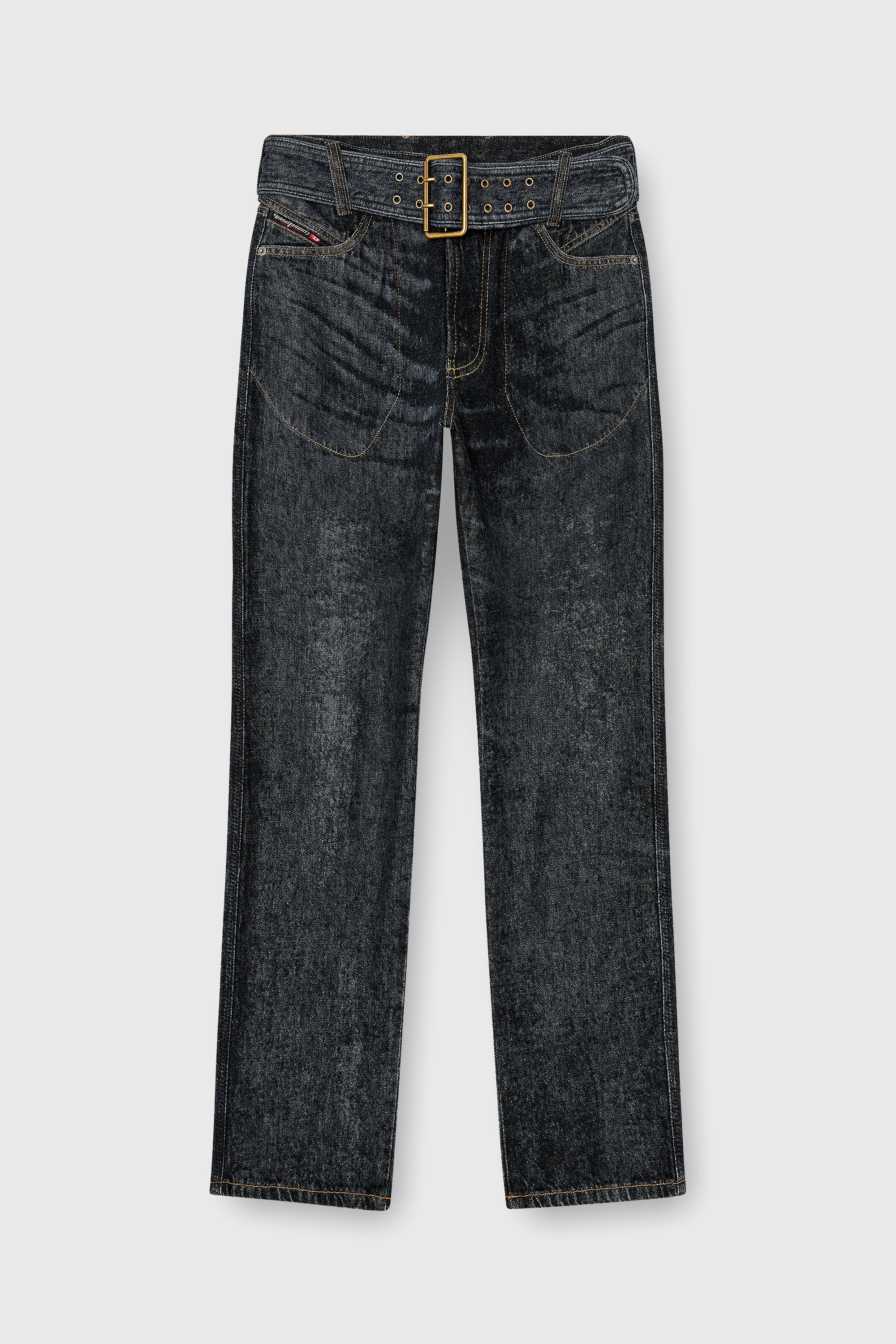 Diesel - Slim Jeans D-Villus 09Q24 Hombre, Negro/Gris oscuro - 2