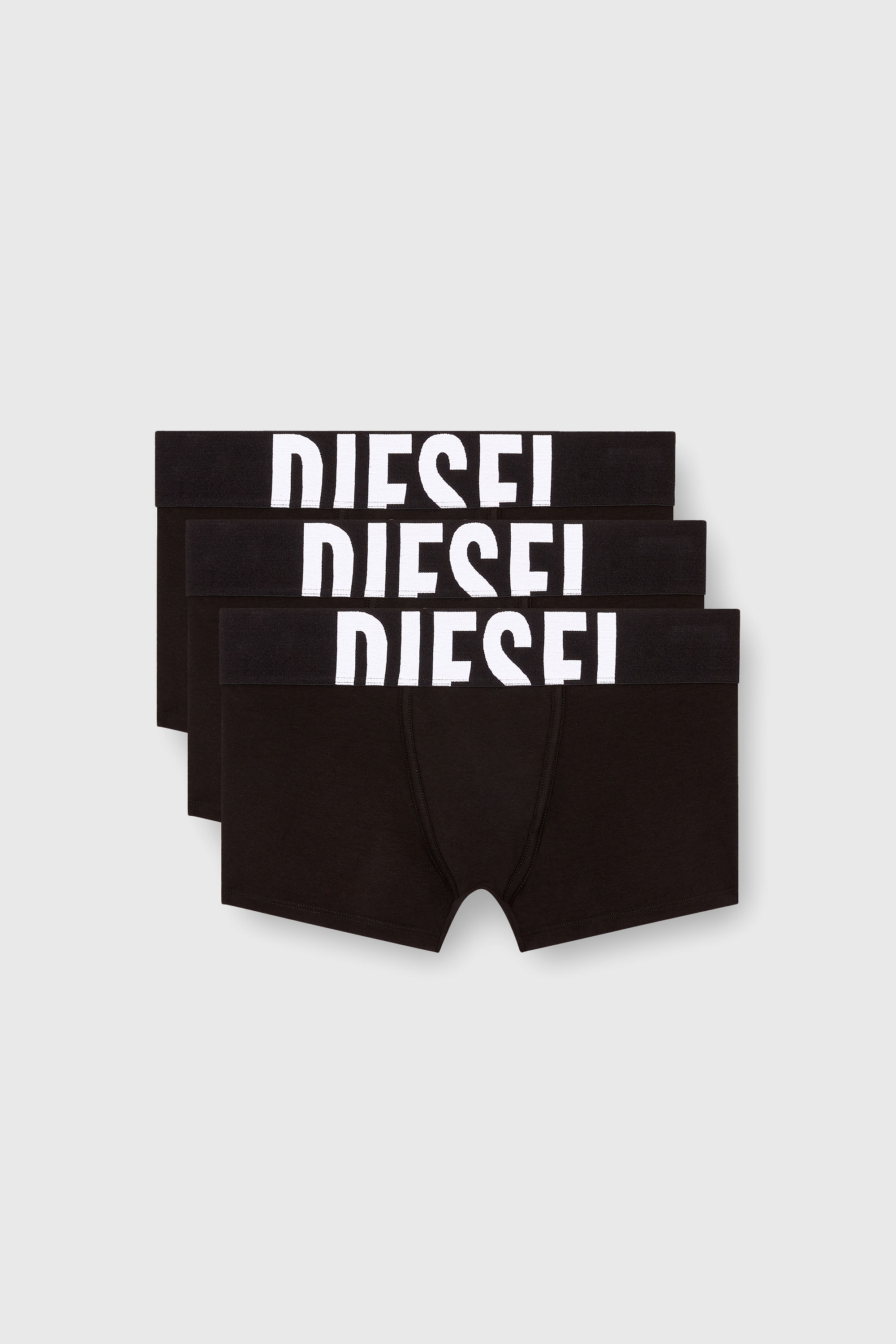 Diesel - UMBX-DAMIENTHREEPACK-5.5EL, Paquete de tres b&oacute;xers ajustados de algod&oacute;n el&aacute;stico Hombre in Negro - 1