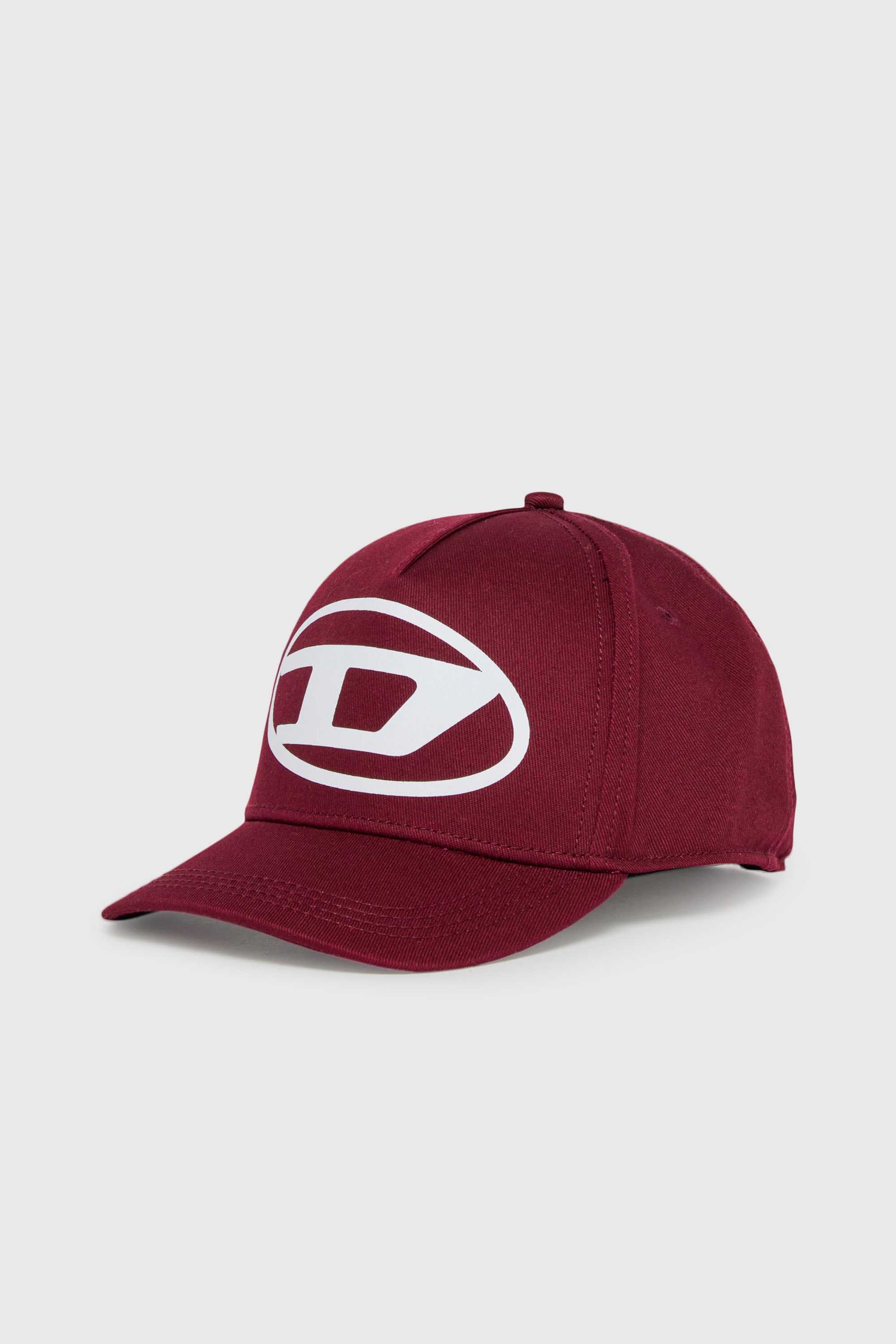 Diesel - FLIMO, Gorra de b&eacute;isbol con Logo Oval D estampado Hombre in Rojo - 1